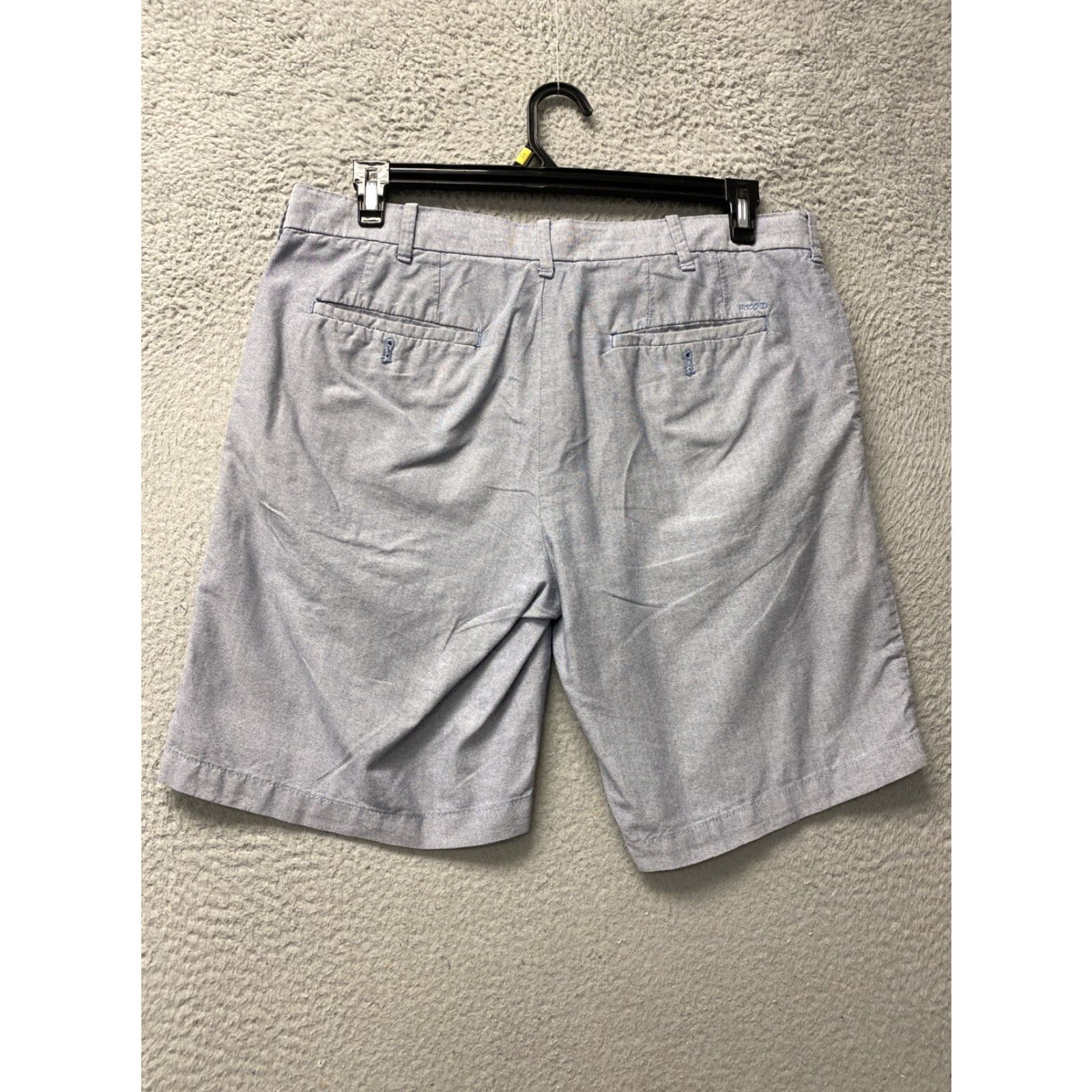 Izod VINTAGE IZOD Chino Shorts Men 34 Blue Cotton Light Bermuda Casual Men's 34 Blue Pockets American Classic 90s Size US 34 / EU 50 - 6 Thumbnail