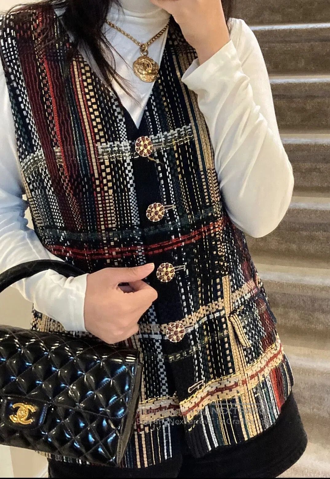 Chanel Chanel Dubai Series Colorful Woven Vest. Size XXS / US 00 / IT 34 - 7 Thumbnail