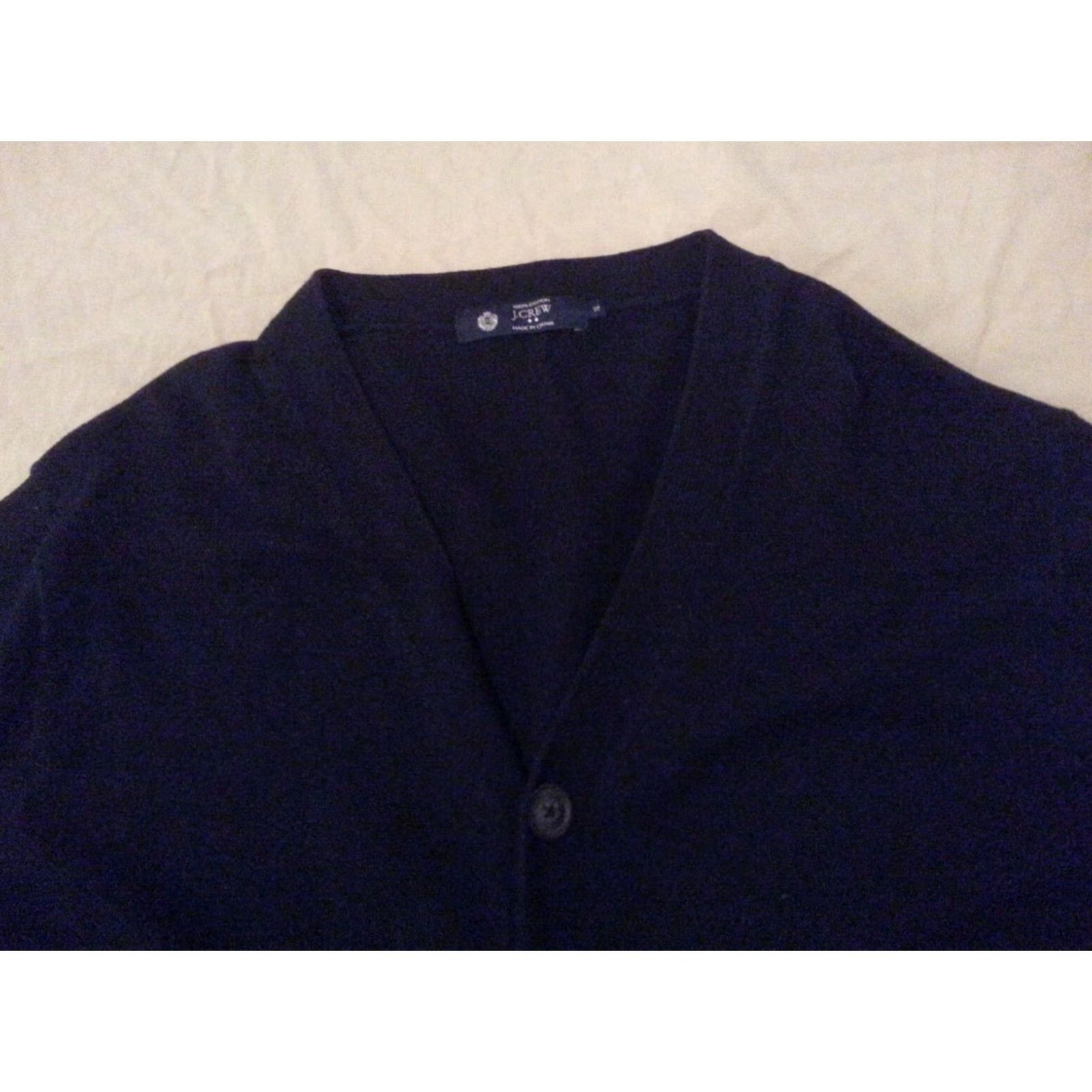 J.Crew Mens J.CREW Sweater Jacket XL Navy Blue Cotton Sweater Men's XL Blue Size US XL / EU 56 / 4 - 3 Thumbnail