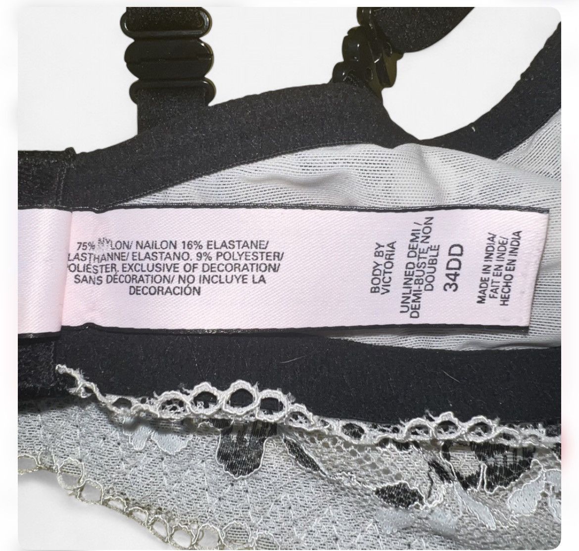 Victoria's Secret Victoria’s Secret Body by Victoria Bra 34DD Floral Lace Size ONE SIZE - 3 Thumbnail