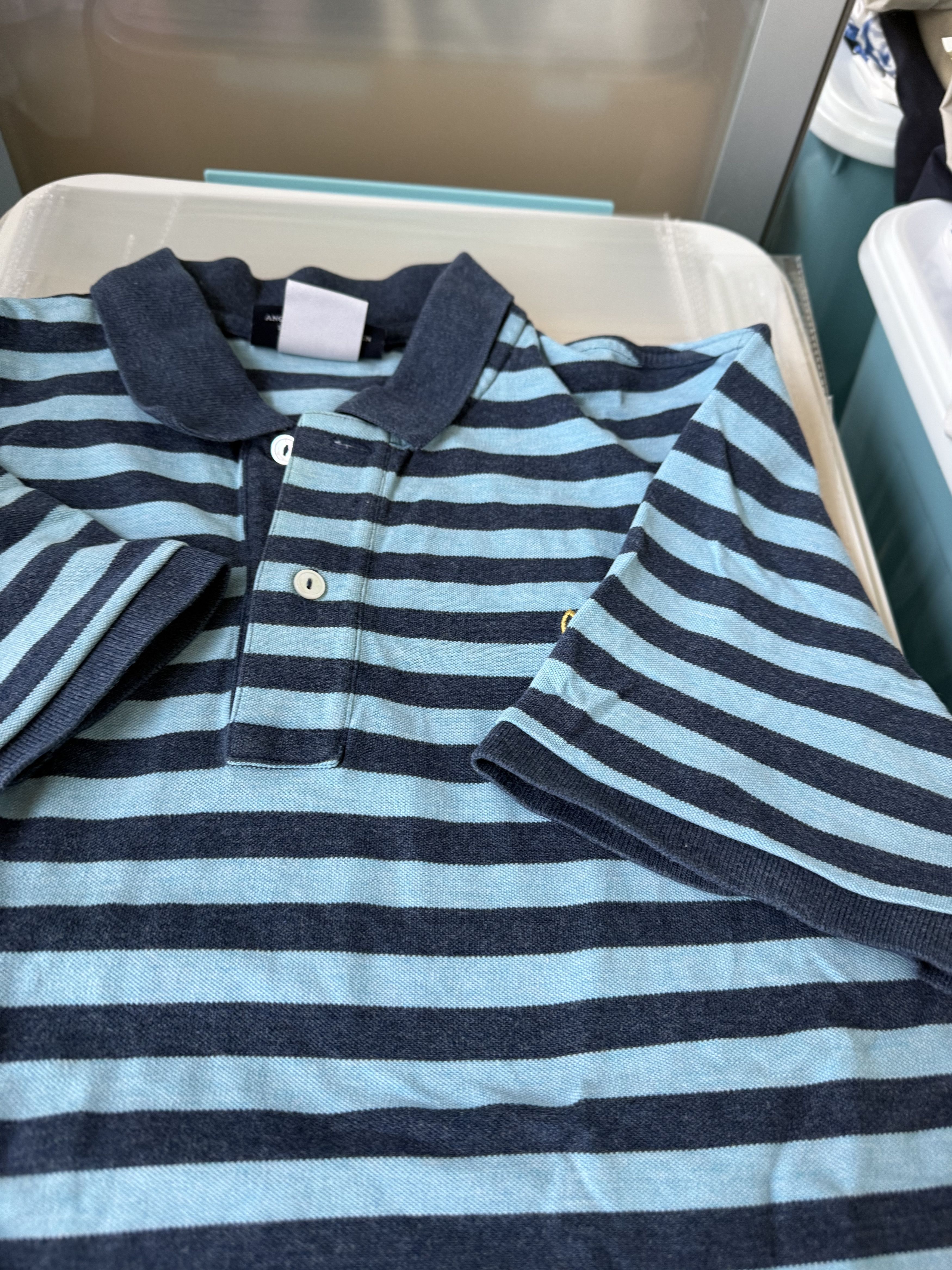 Psycho Bunny Psycho Bunny 2 Button striped polo Size US S / EU 44-46 / 1 - 2 Thumbnail