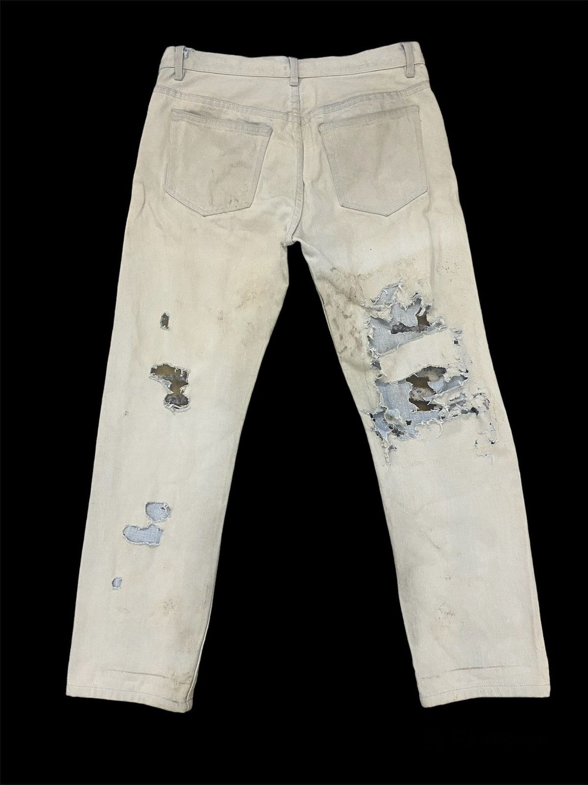 A.P.C. APC x INSECT DESTROYER DESIGN STRAIGHT CUT TYPE RIPPED STYLE Size US 31 - 6 Thumbnail