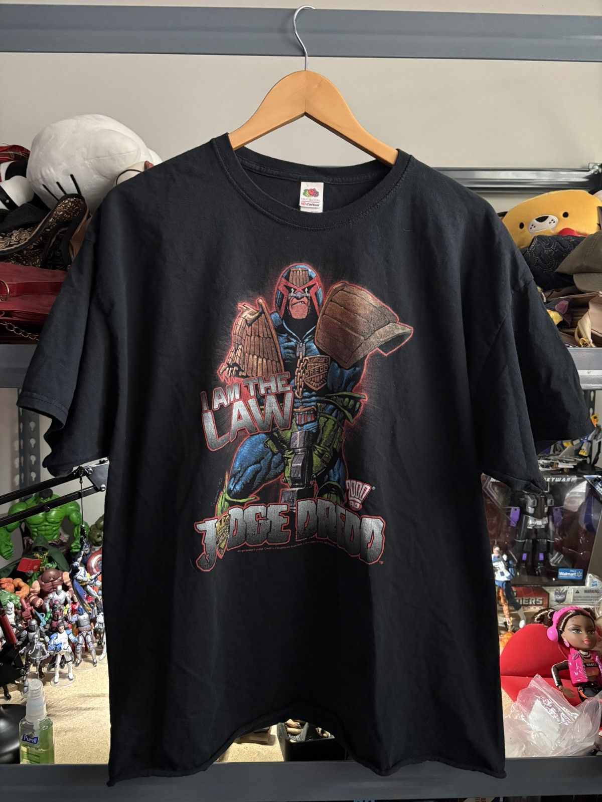 Fruit Of The Loom Vintage judge dredd shirt Size US XL / EU 56 / 4 - 1 Thumbnail