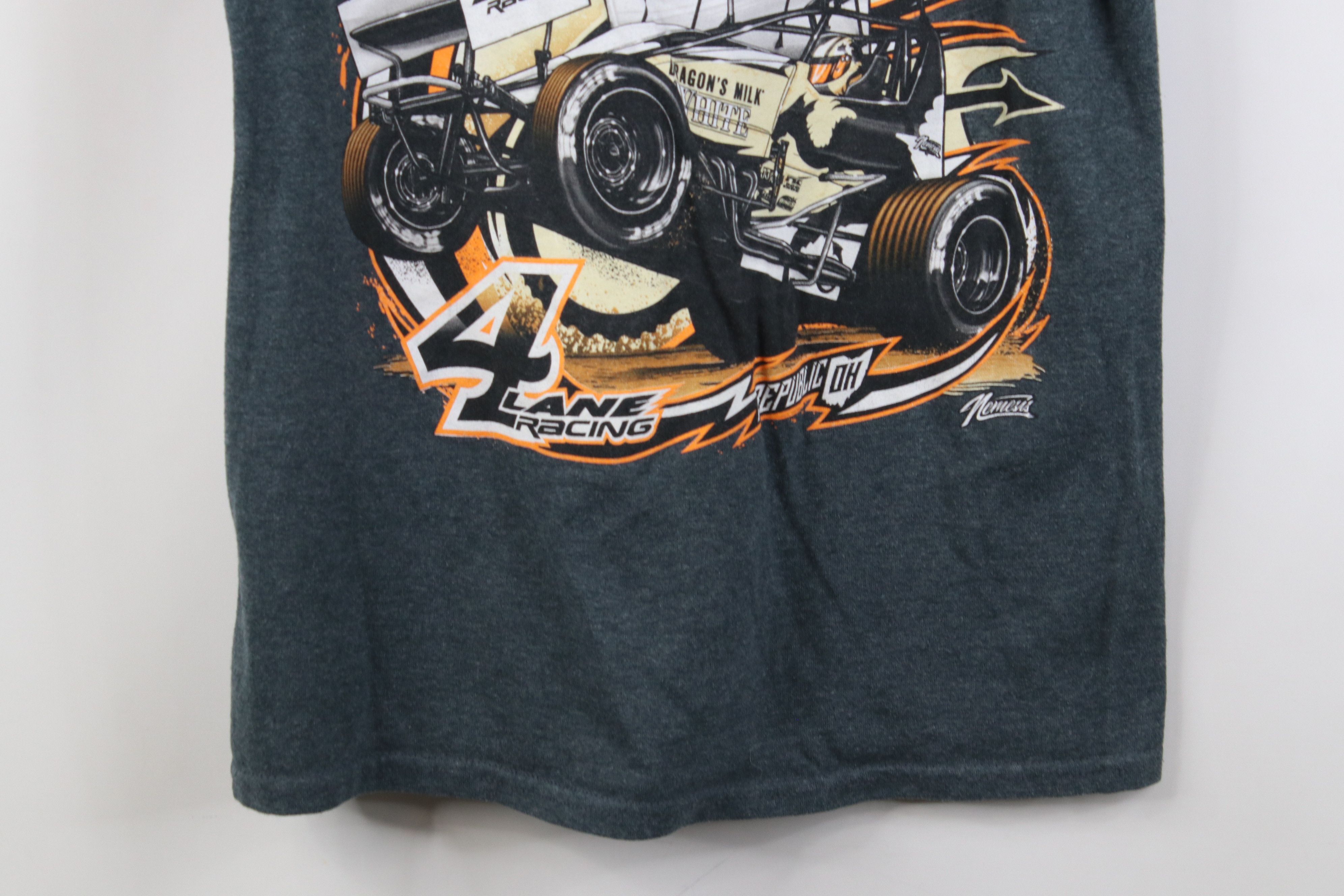 Vintage Vintage Y2K Henry Racing Short Sleeve T-Shirt Heather Gray Size US S / EU 44-46 / 1 - 14 Thumbnail