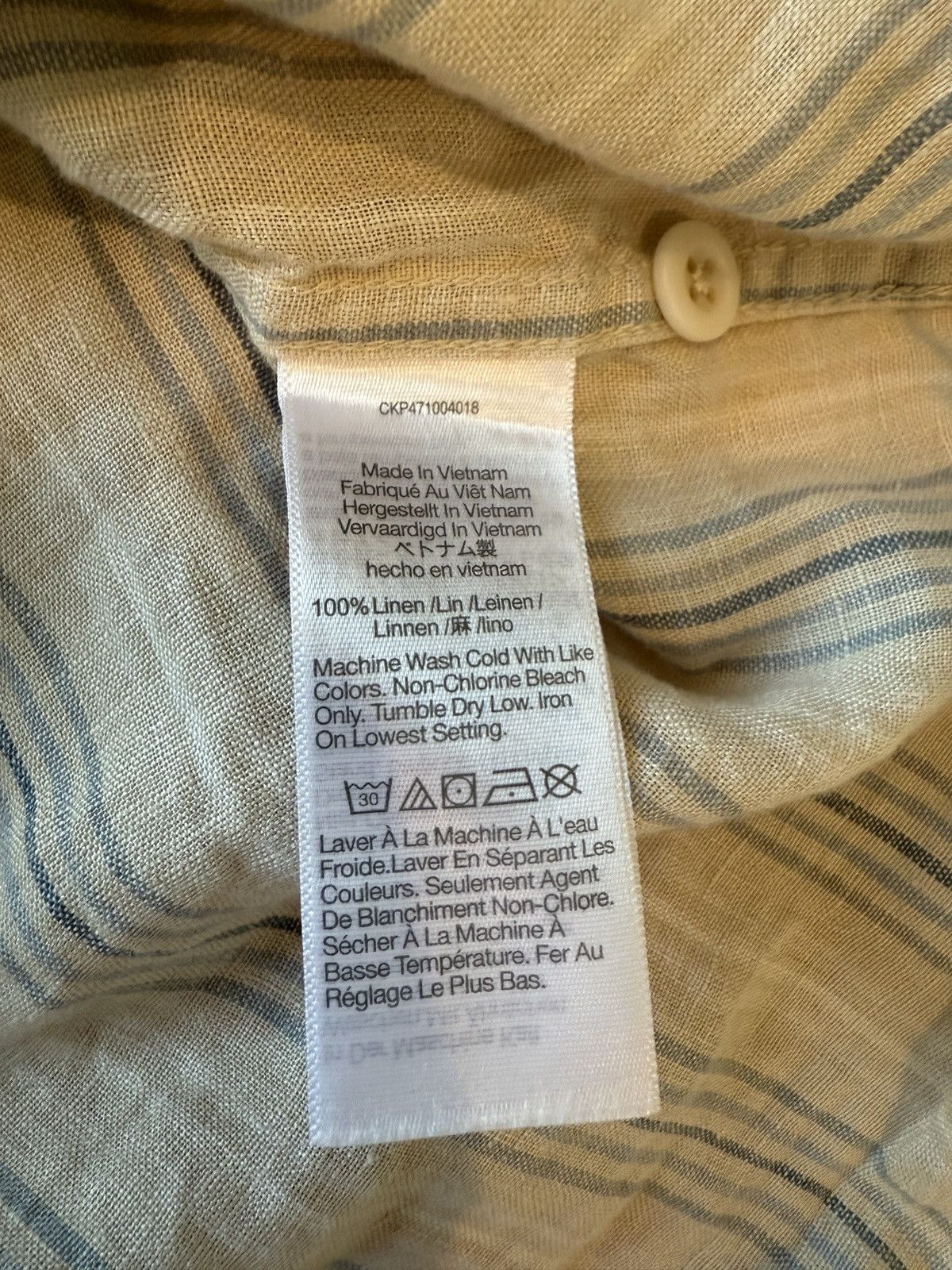 Madewell Madewell Striped Easy Fit Linen Shirt Size US XS / EU 42 / 0 - 5 Thumbnail