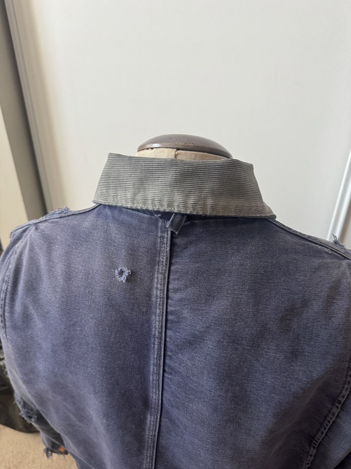 Carhartt Carhartt WIP Distressed Work Jacket Indigo Blue Size US XL / EU 56 / 4 - 7 Thumbnail