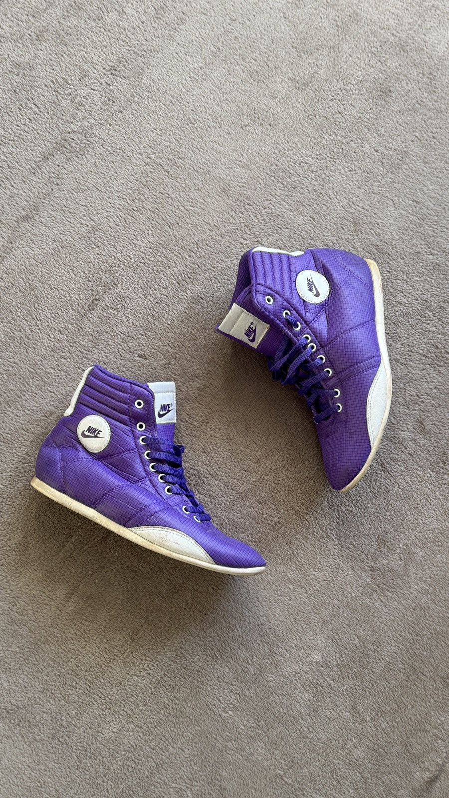 Nike Y2K Vintage Hi Top Sneakers Shoes puma racing boxing moto y3 Size US 5.5 / IT 35.5 - 1 Thumbnail