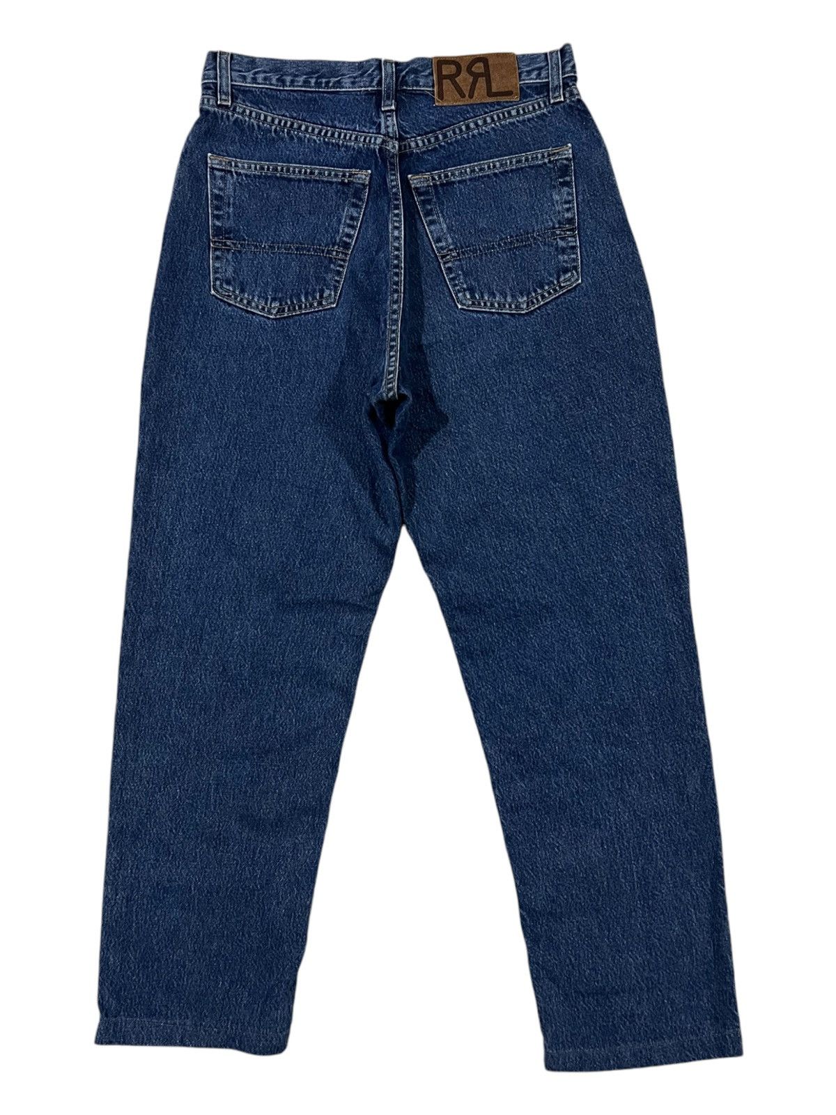 RRL Ralph Lauren 1980s RRL 🇺🇸 Made Baggy Relax Fit Tapered Leg Denim Jeans Size US 29 - 1 Thumbnail