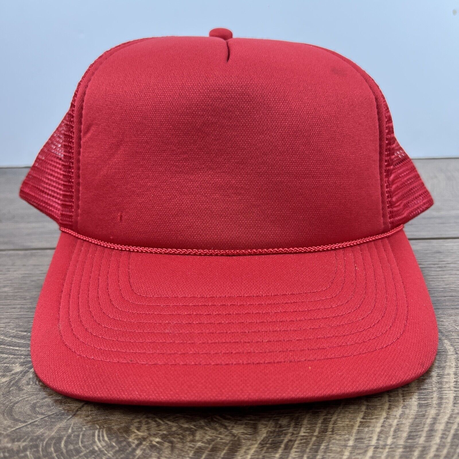 Other Plain Red Trucker Hat Red Hat Adjustable Adult Size Hat Red Size ONE SIZE - 3 Thumbnail