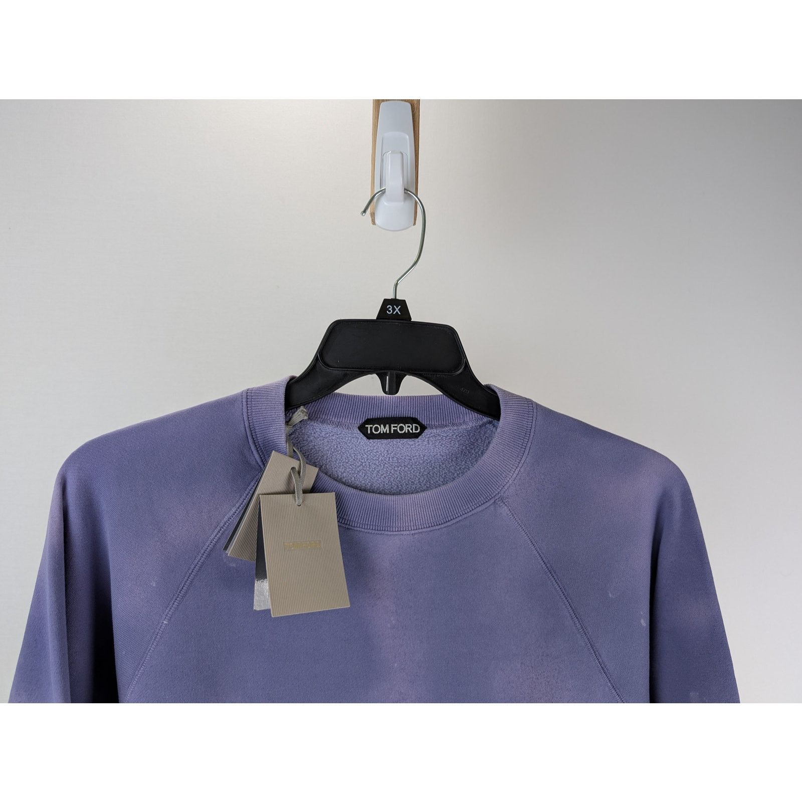 Tom Ford o1rshd1 Q:2 / Cut And Sewn Crewneck Sweatshirt in Purple Size US L / EU 52-54 / 3 - 2 Thumbnail