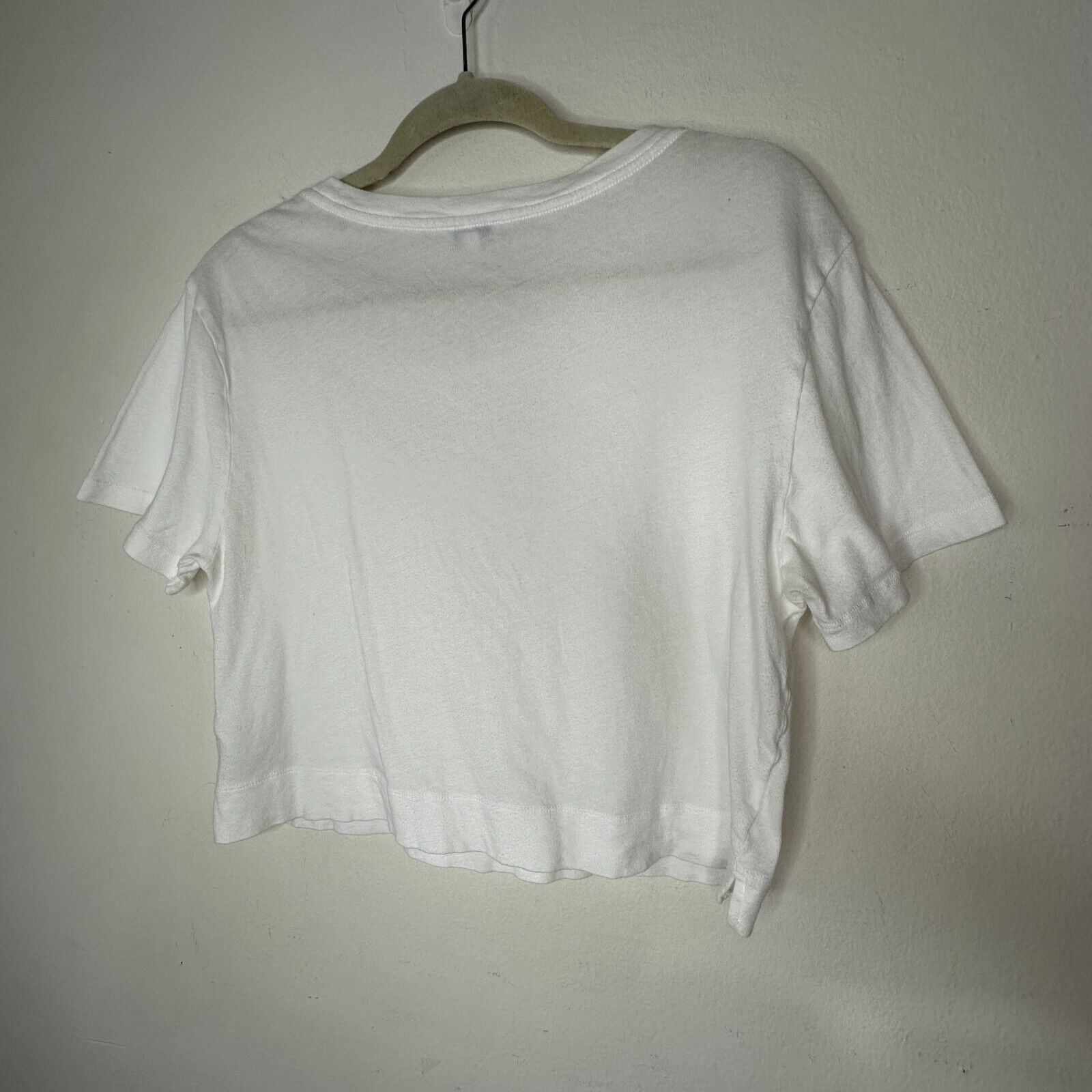 Splendid Splendid White Short Sleeve Round Neck Wide Hem Crop Tee M Size M / US 6-8 / IT 42-44 - 3 Thumbnail
