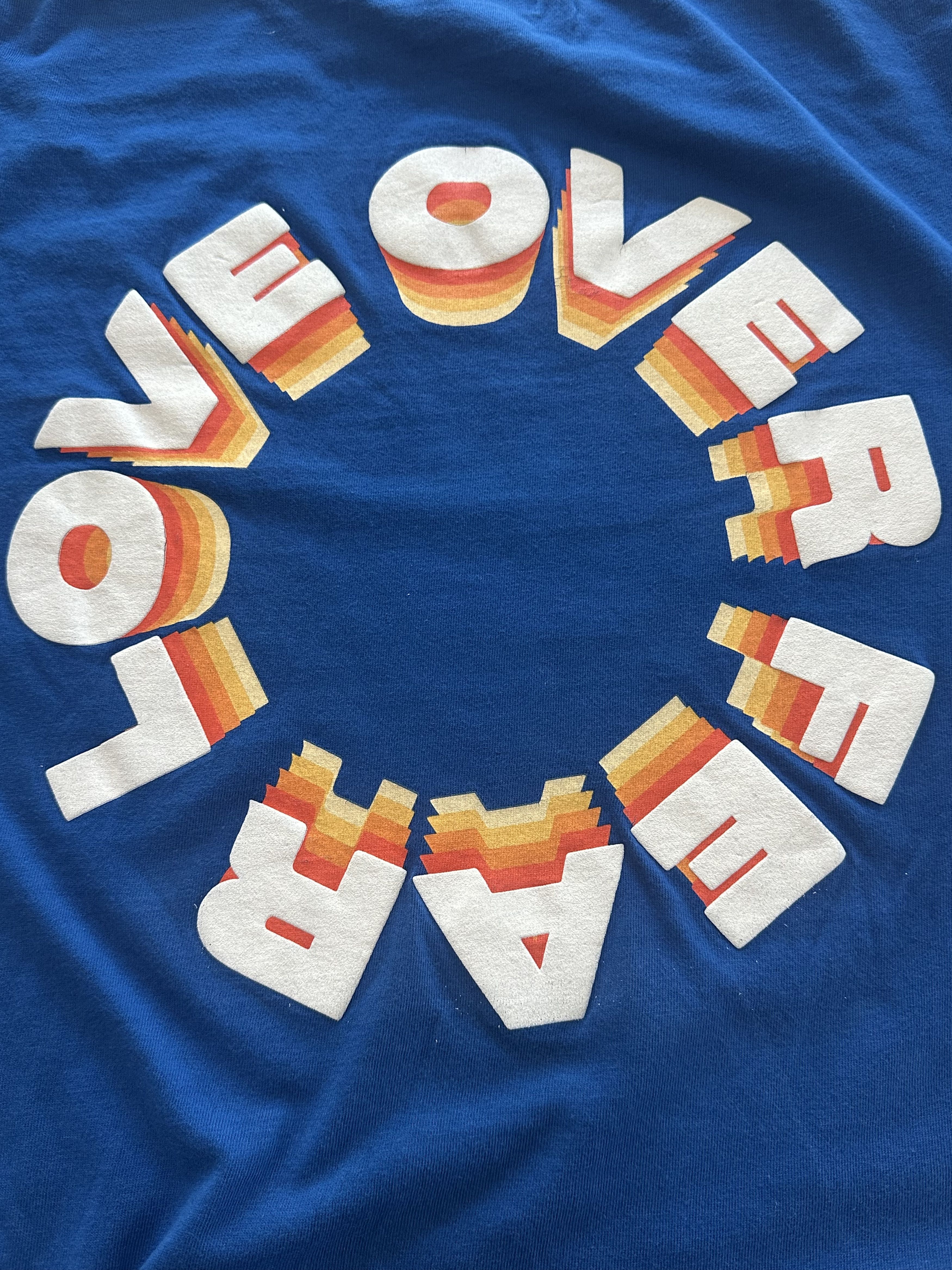 Other Seek Discomfort Medium Blue Vintage T Shirt Streetwear Size US M / EU 48-50 / 2 - 5 Thumbnail