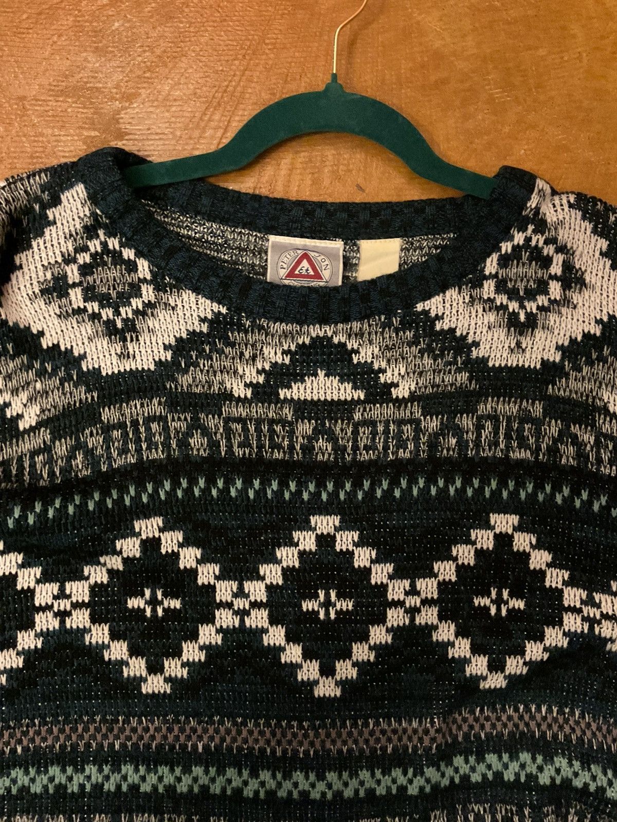 Other Men's Nordic Patterned Sweater - Black and White Size US L / EU 52-54 / 3 - 6 Thumbnail