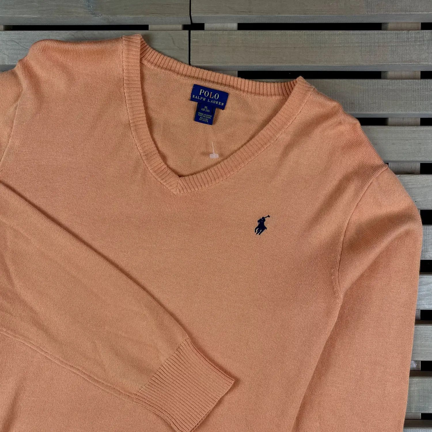 Polo Ralph Lauren Men’s Jumper Pullover Polo by Ralph Lauren V Neck Size XL Size US XL / EU 56 / 4 - 2 Thumbnail