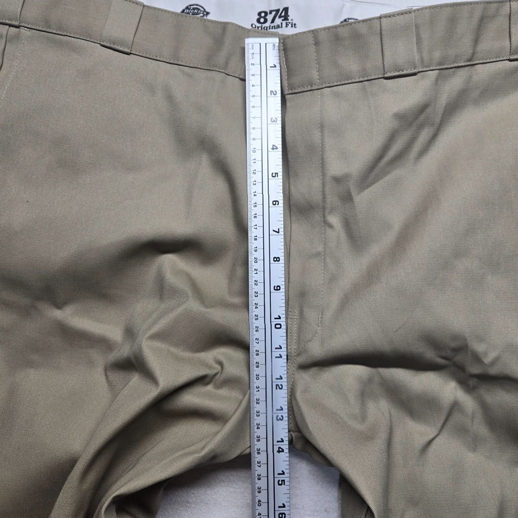 Dickies Dickies 874 Pants Mens Big & Tall 48x30 The Original Work Pants New Tan Brown Cotton Polyester Wrinkle Resistant Front Flat Rise High 12 in Jeans? Size US 32 / EU 48 - 5 Thumbnail