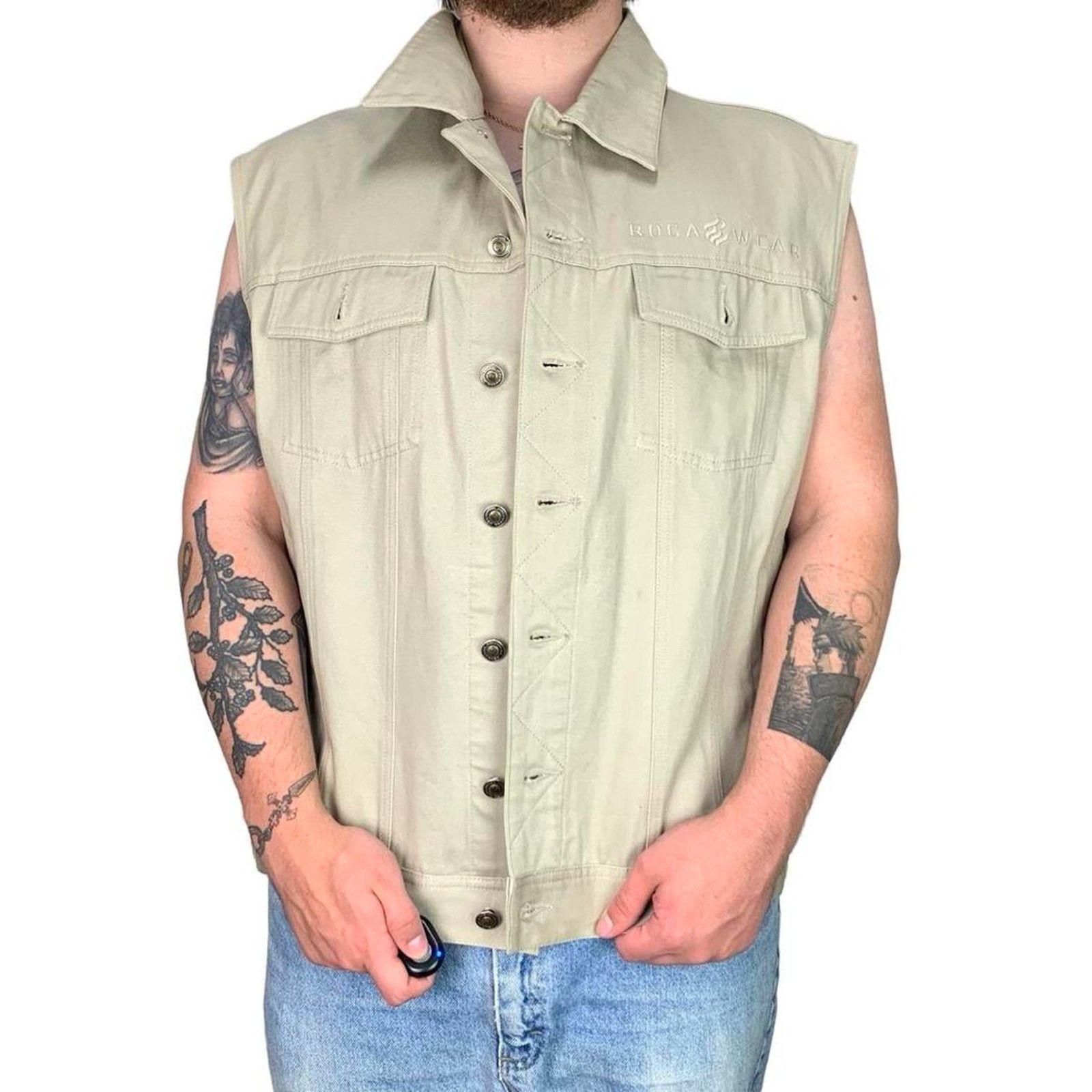 Rocawear × Vintage Vintage 90s RocaWear Embroidered Vest Size US XL / EU 56 / 4 - 3 Thumbnail