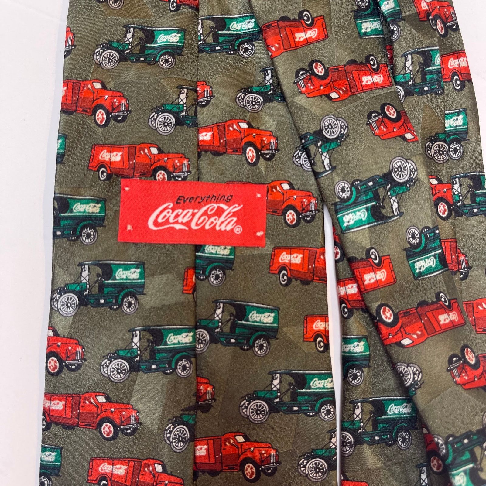 Coca Cola Coca Cola Vintage Delivery Truck Men's Neck Tie Size ONE SIZE - 6 Thumbnail