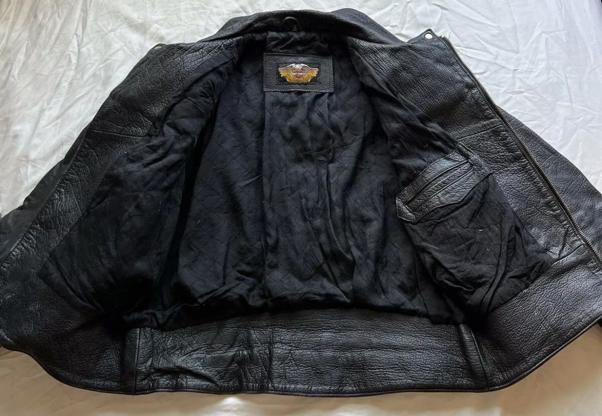 Harley Davidson × Vintage Vintage Harley Davidson Biker Jacket Men’s XL Leather Moto Size US XL / EU 56 / 4 - 11 Thumbnail