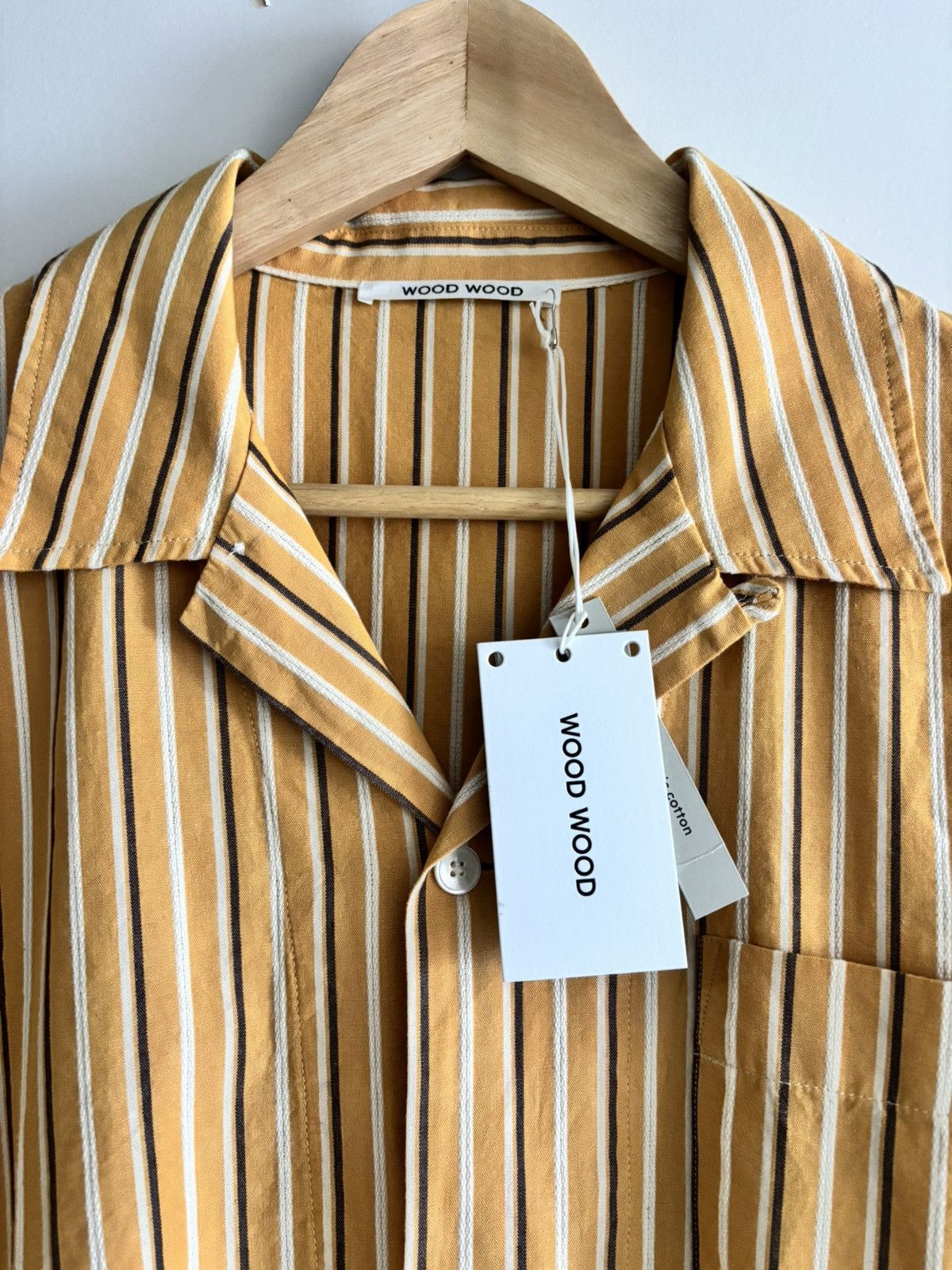 Wood Wood Wood Wood Japan Johan dobby stripe Cuban shirt. Size US M / EU 48-50 / 2 - 1 Thumbnail