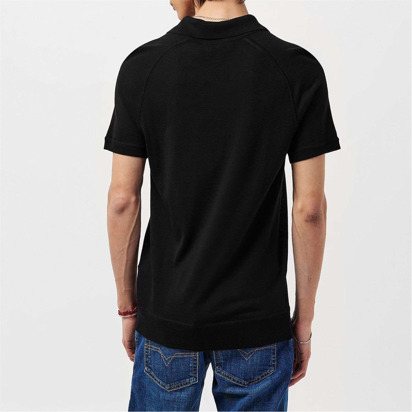 Dsquared2 o1g2r1mq0426 Knit Polo Shirt in Black Size US M / EU 48-50 / 2 - 4 Thumbnail