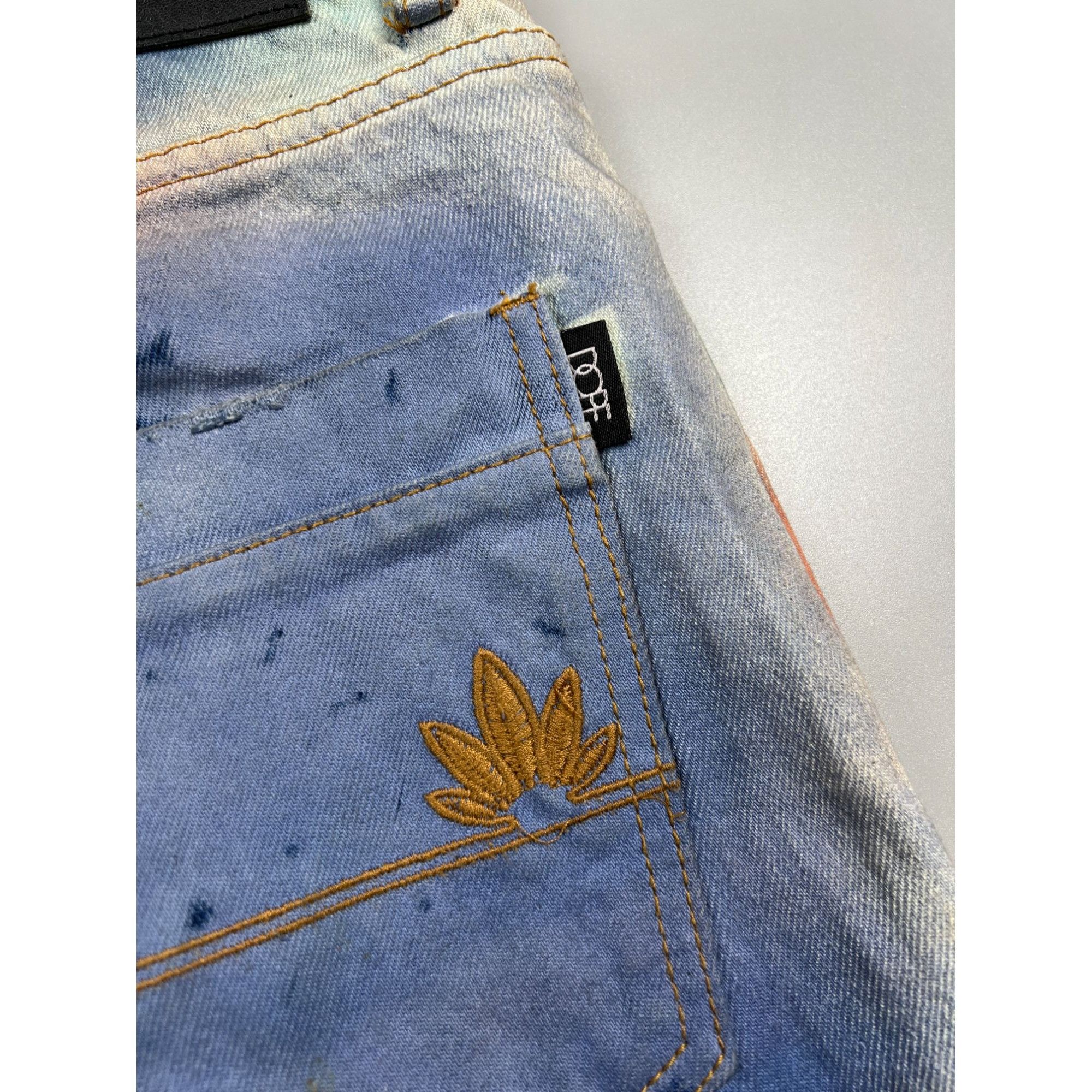 Other Dope Multicolour Skinny Denim Jeans Pants (Y0968) Size US 32 / EU 48 - 11 Thumbnail