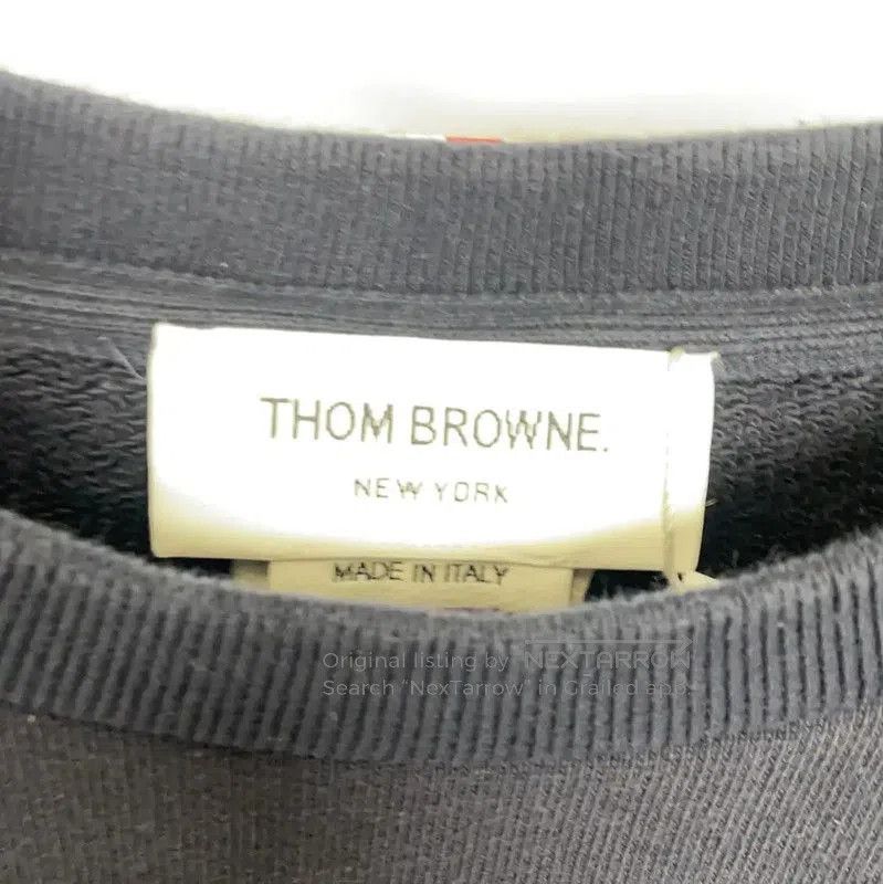 Thom Browne Thom Browne Spring Autumn Navy Cotton Logo Sweatshirt . Size XS / US 0-2 / IT 36-38 - 4 Thumbnail
