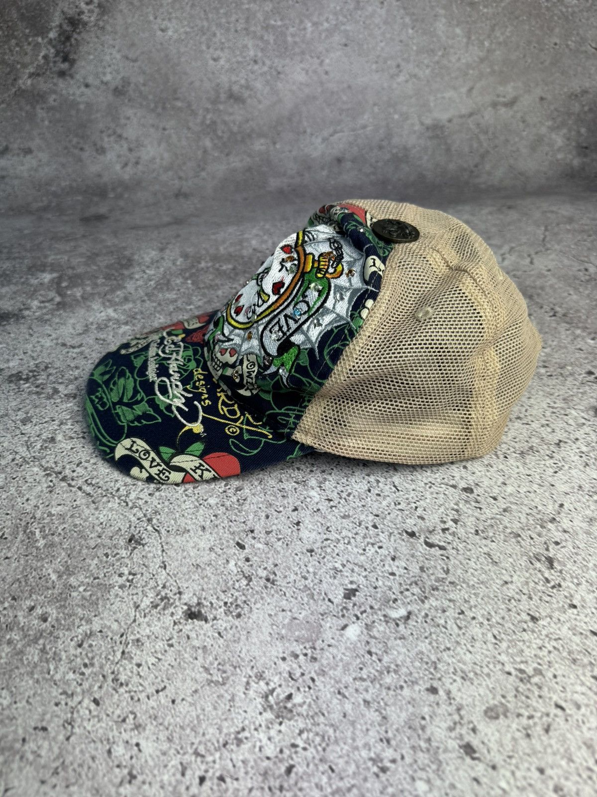 Christian Audigier × Ed Hardy × Vintage Ed Hardy by Christian Audigier Cap Hat Vintage Men’s Size ONE SIZE - 2 Thumbnail