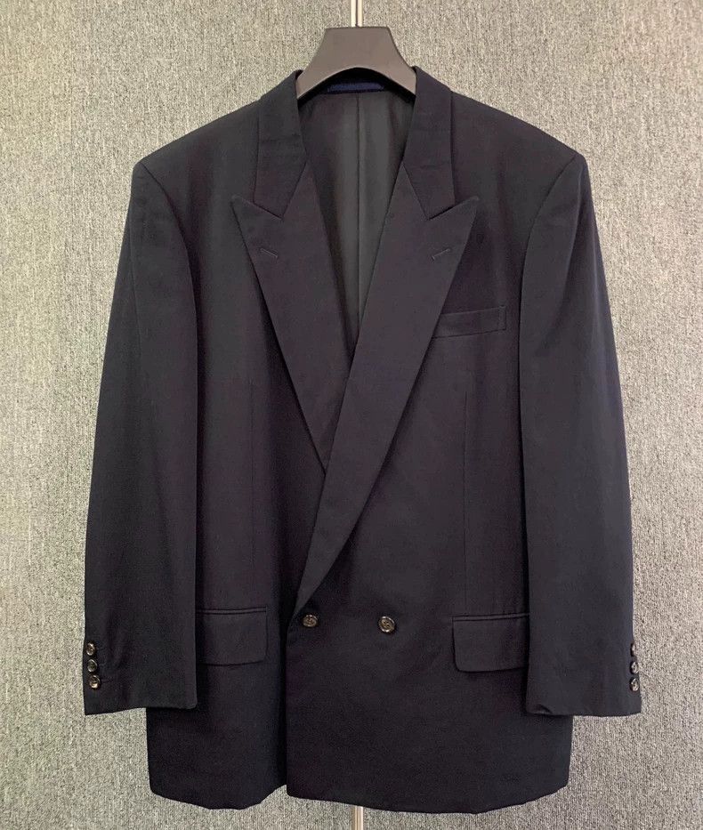 Comme des Garcons Comme des Garçons Navy Wool Blazer Jacket-2508 Size US L / EU 52-54 / 3 - 1 Thumbnail