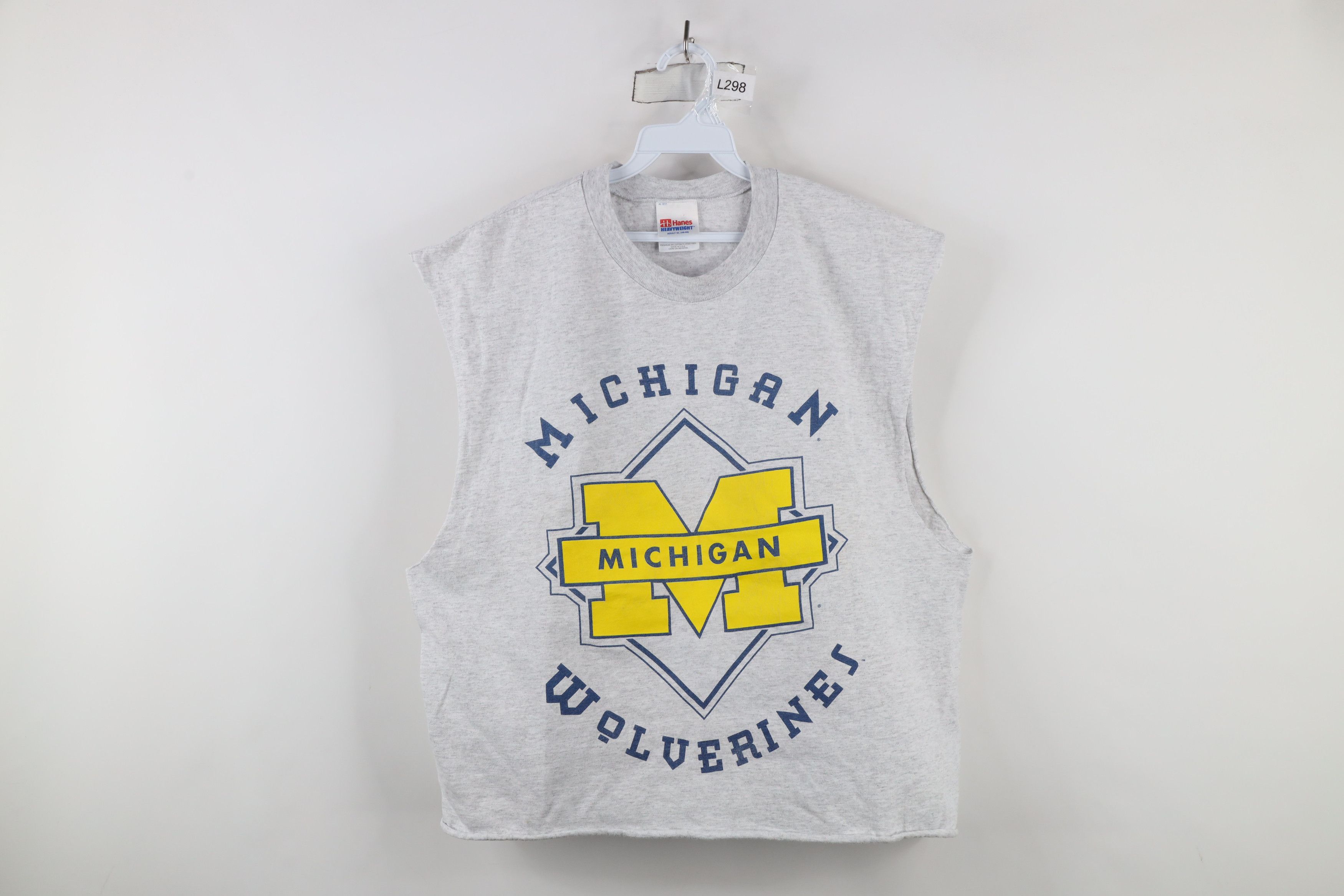 Vintage Vintage 90s University of Michigan Sleeveless T-Shirt Size XL / US 12-14 / IT 48-50 - 1 Thumbnail