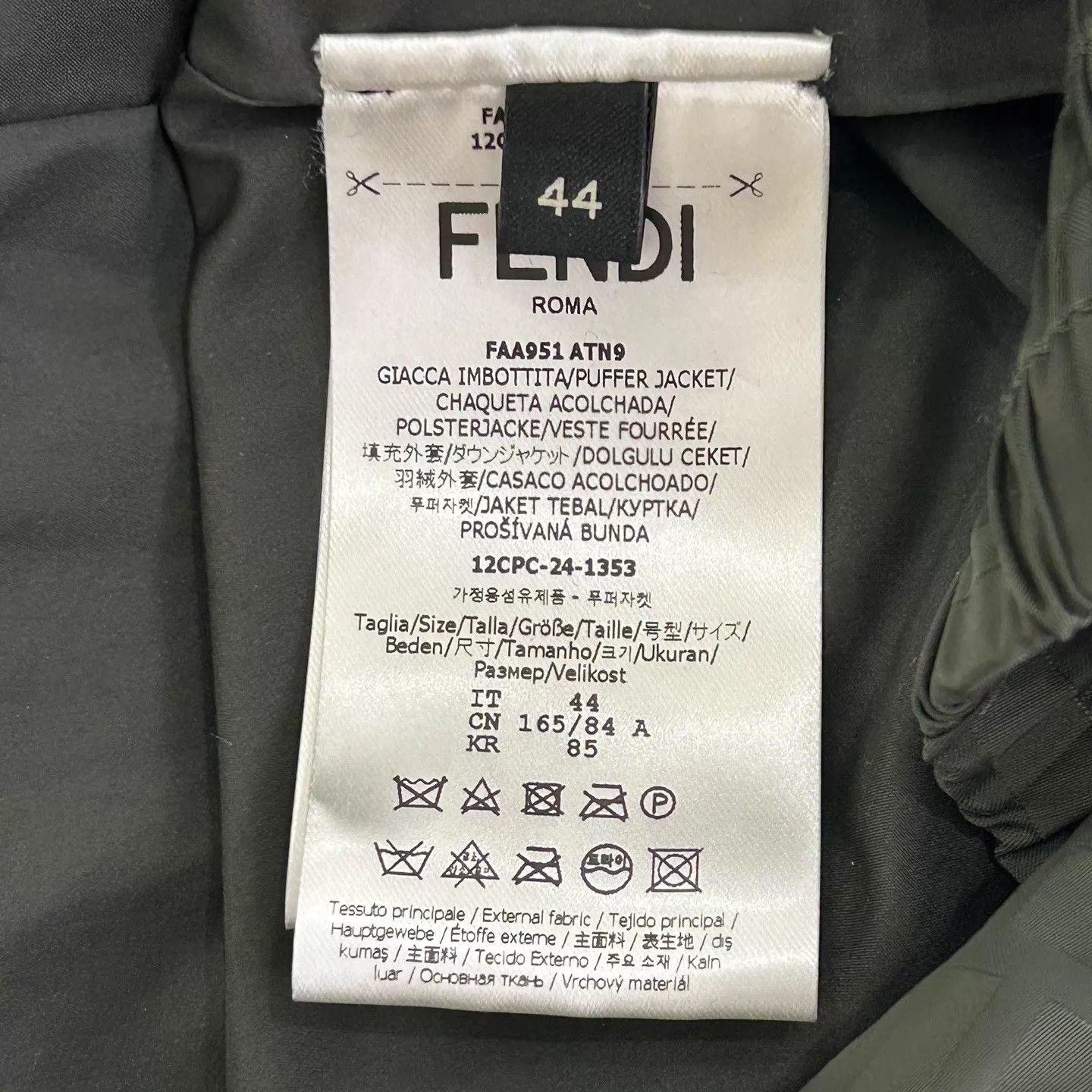 Fendi Fendi FF green flight jacket 44 Size US S / EU 44-46 / 1 - 4 Thumbnail