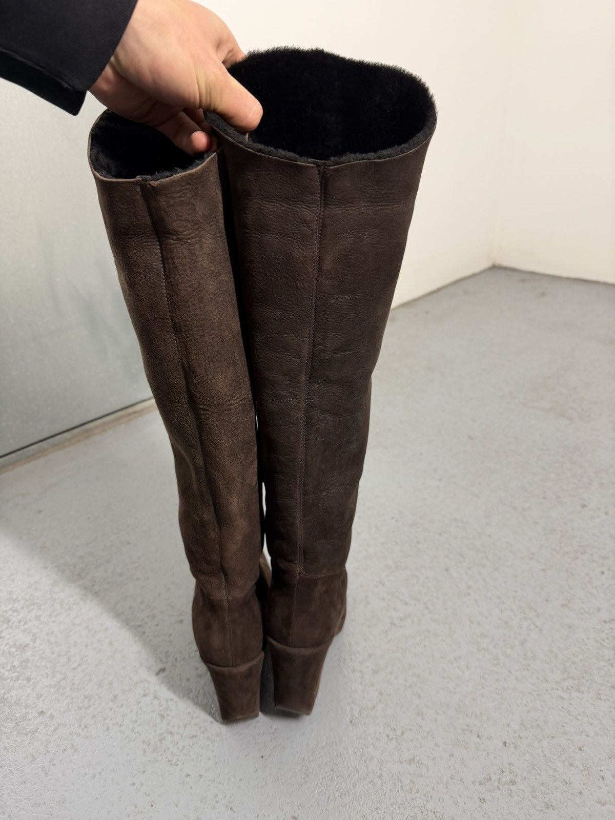 Helmut Lang Helmut Lang Vintage 00s Suede Riding Boots Size US 8.5 / IT 38.5 - 15 Thumbnail