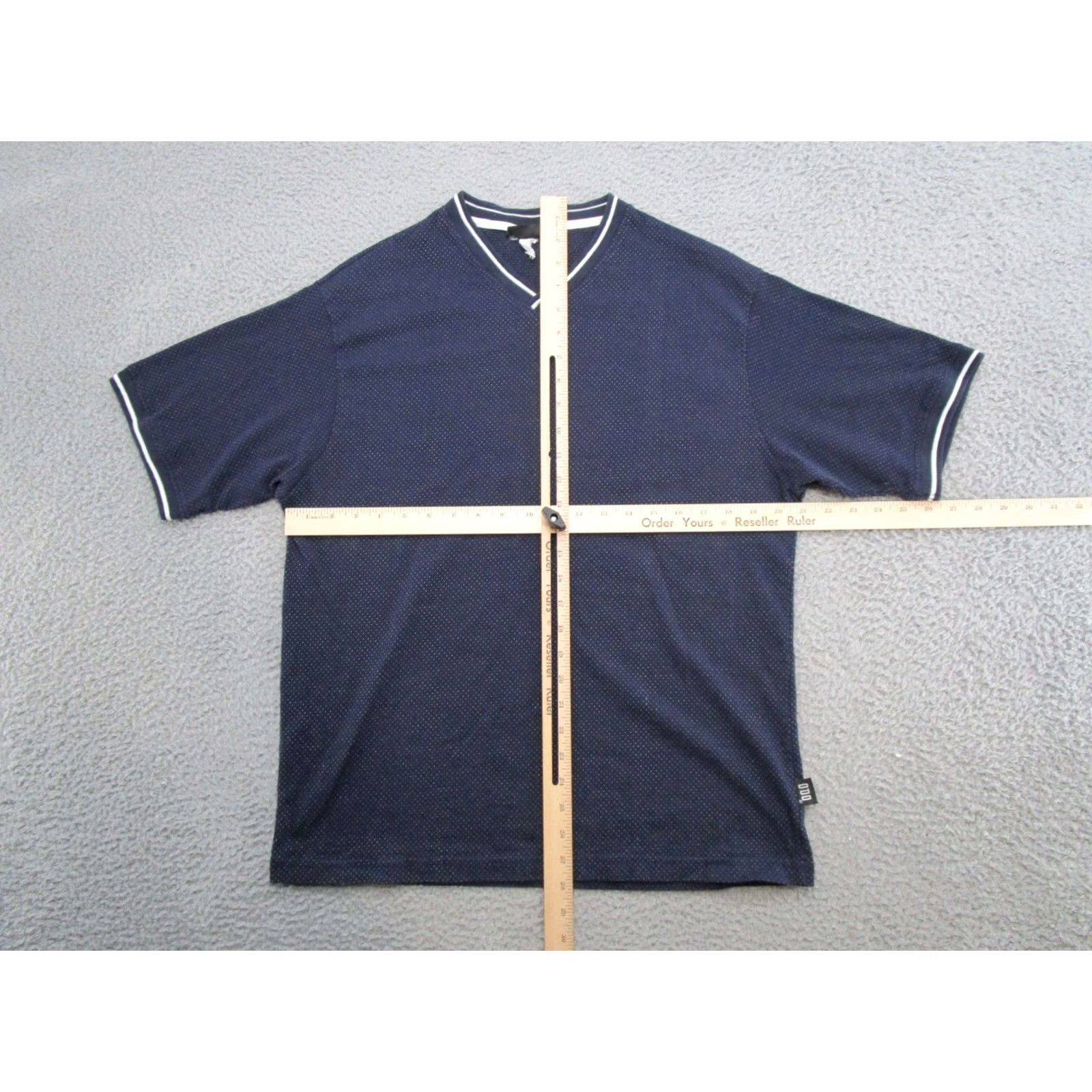 Vintage VINTAGE ODO T-Shirt Mens Navy Blue V-Neck Short Sleeve Shirt M Size Medium 90s 00s Size US M / EU 48-50 / 2 - 5 Thumbnail