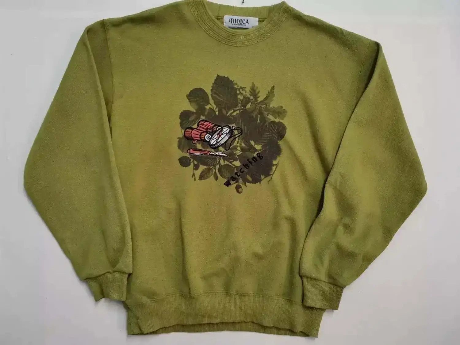 Vintage Vintage Dioica Flower Design Sweatshirt Size US M / EU 48-50 / 2 - 1 Thumbnail