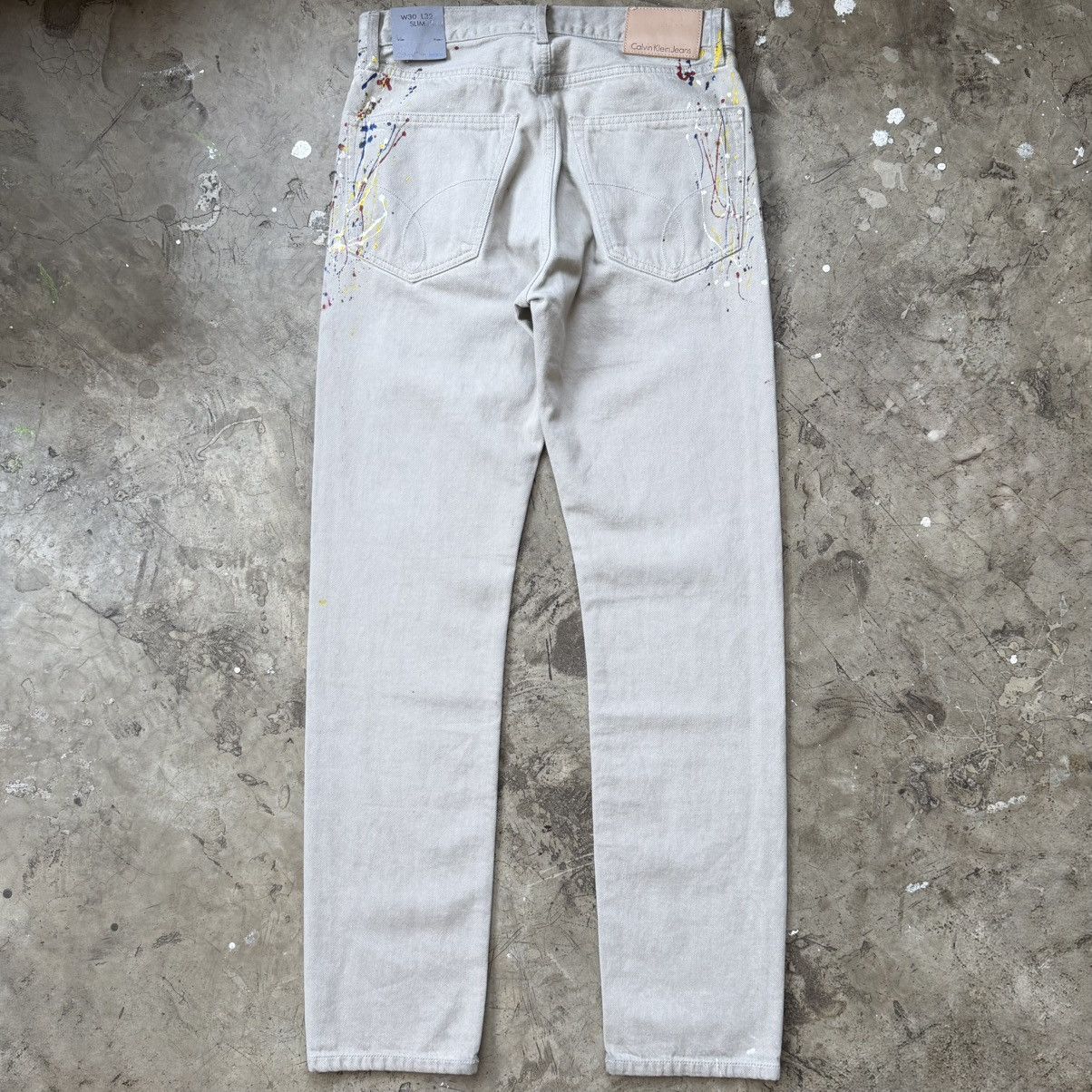 Calvin Klein Calvin Klein - Raf Simons - Paint Splatter Jeans Size US 30 / EU 46 - 2 Thumbnail