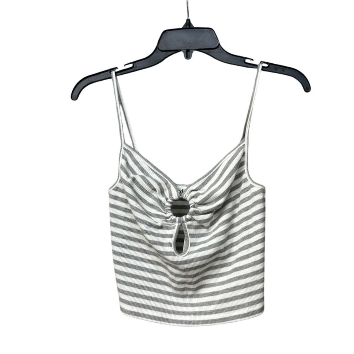 Other Elodie Women’s Keyhole-front, Rikbbed, Cropped tank top, Gra Size XS / US 0-2 / IT 36-38 - 10 Thumbnail