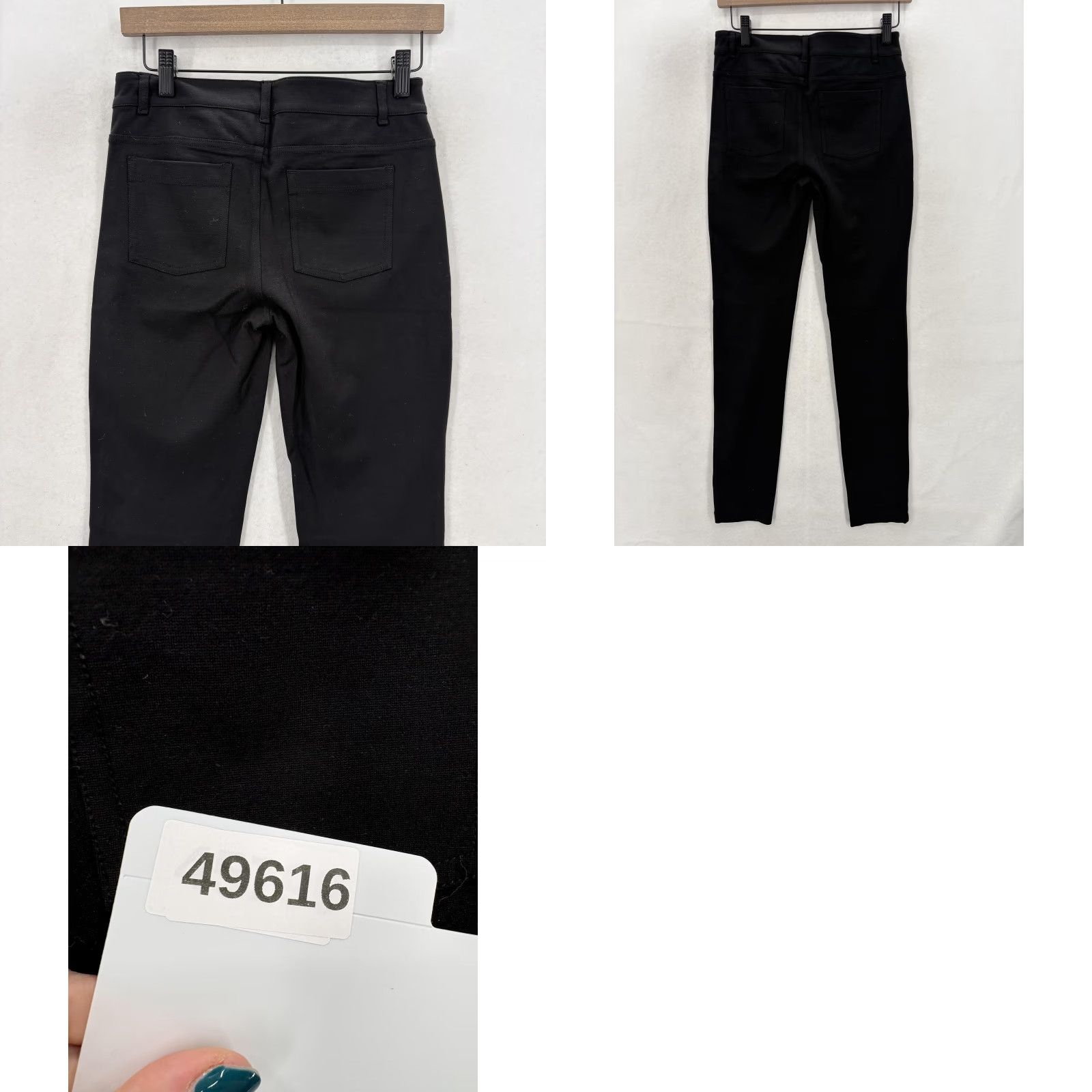 Athleta Athleta Black Ponte Knit Skinny Jegging Pants Womens 2 Stretch Pockets Casual Slim Skinny 31in 28in Inseam Pants Essentials Women =INVALID Size 26" / US 2 / IT 38 - 9 Thumbnail