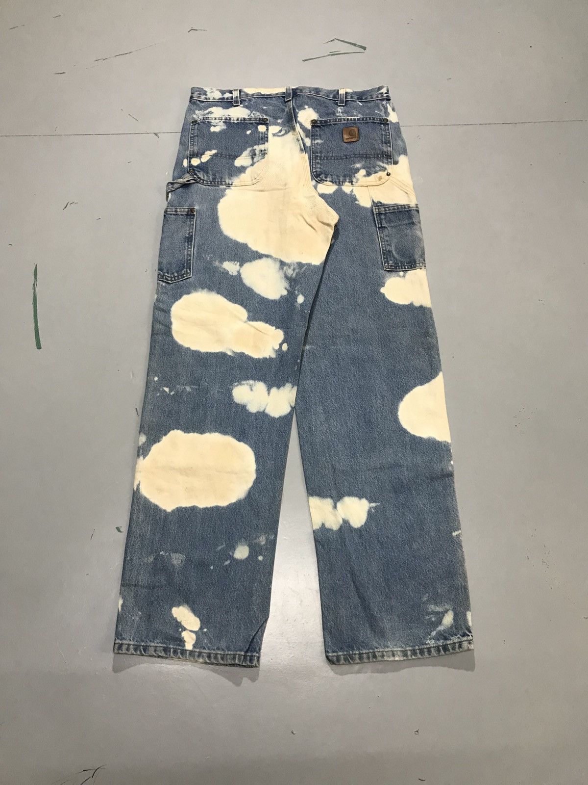 Carhartt Vintage carhartt B73 DST bleached double knee workwear Size US 34 / EU 50 - 2 Thumbnail