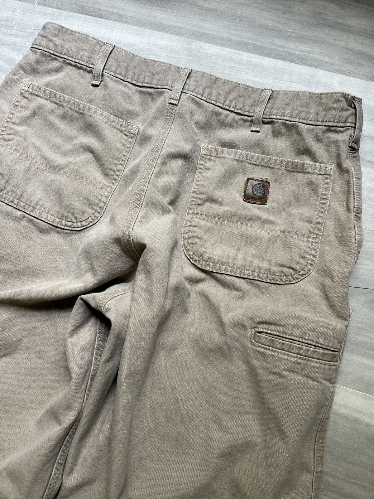 Vintage Vintage Carhartt Dungaree Fit Pants Size: 35x32 tag:36x34 Size US 35 - 2 Thumbnail