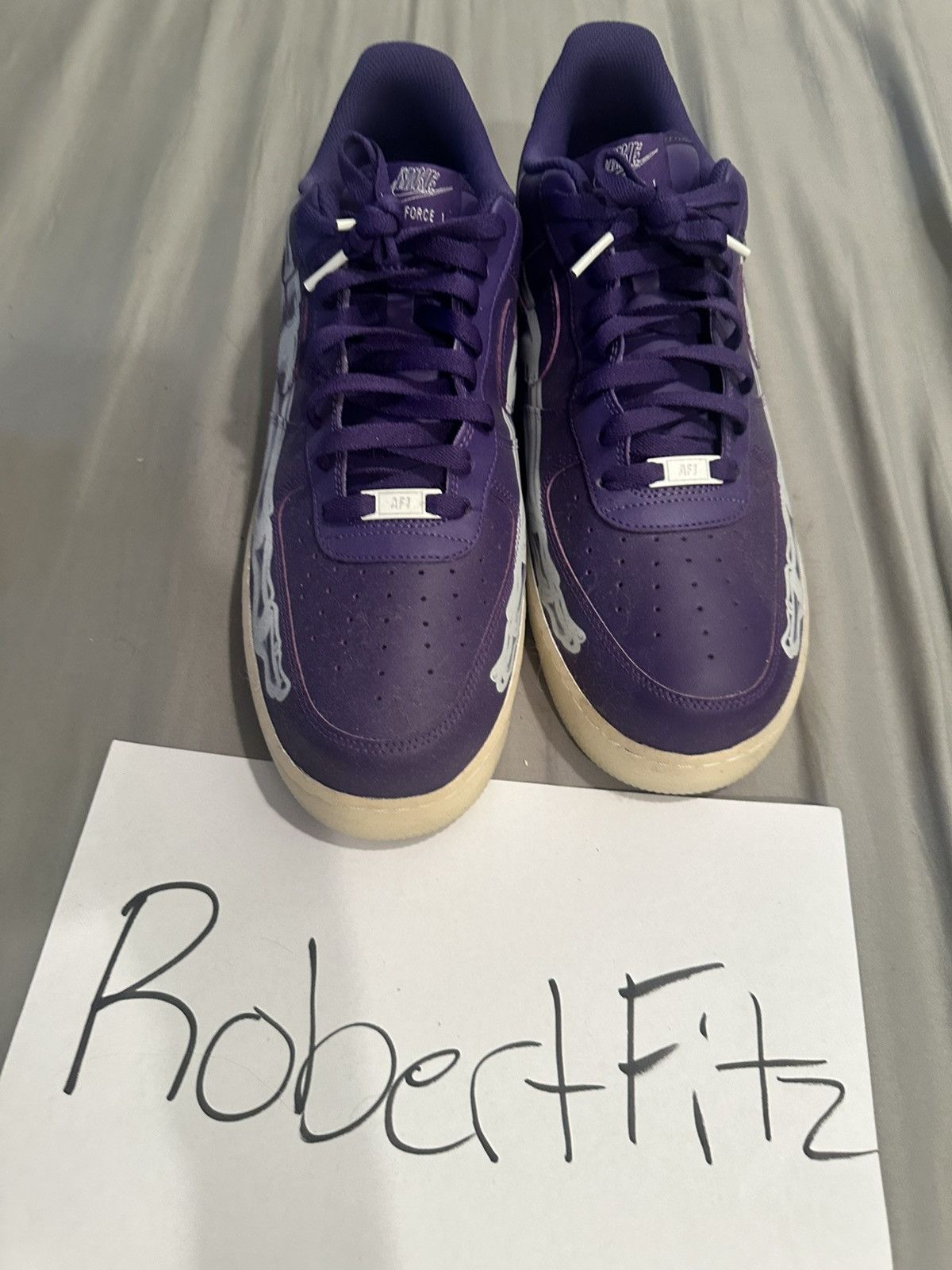 Jordan Brand Air Force 1 Low 'Purple Skeleton' Size US 14 / EU 47 - 2 Thumbnail