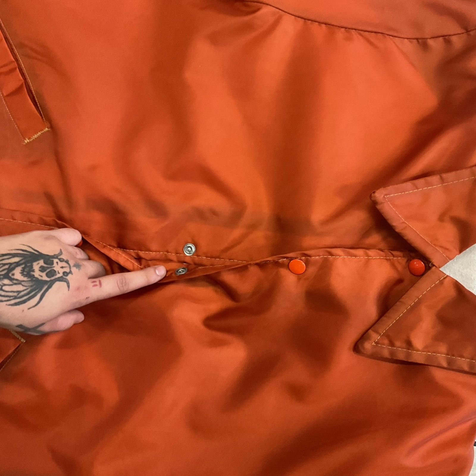 Vintage Vintage 80s Will’s Bar & Cafe Windbreaker Snap on Jacket Size ONE SIZE - 4 Thumbnail