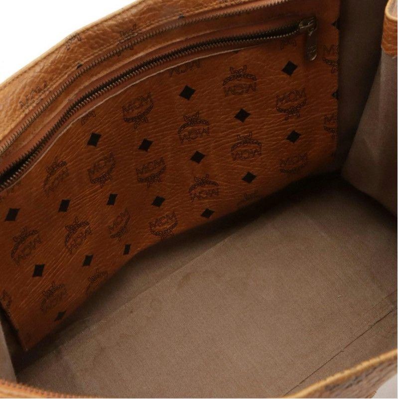 MCM MCM Shoulder Tote in Cognac Visetos Coated Canvas – Vintage Size ONE SIZE - 5 Thumbnail