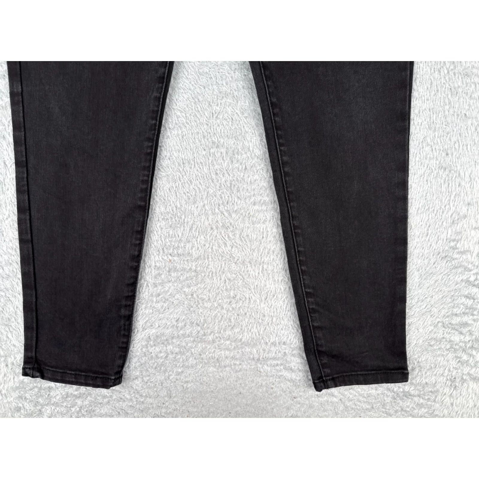 Vintage Time And Tru High Rise Skinny Jeans Womens 14P Black Cotton Blend 31x26 90s Retro Size 36" / US 14 / IT 50 - 2 Thumbnail