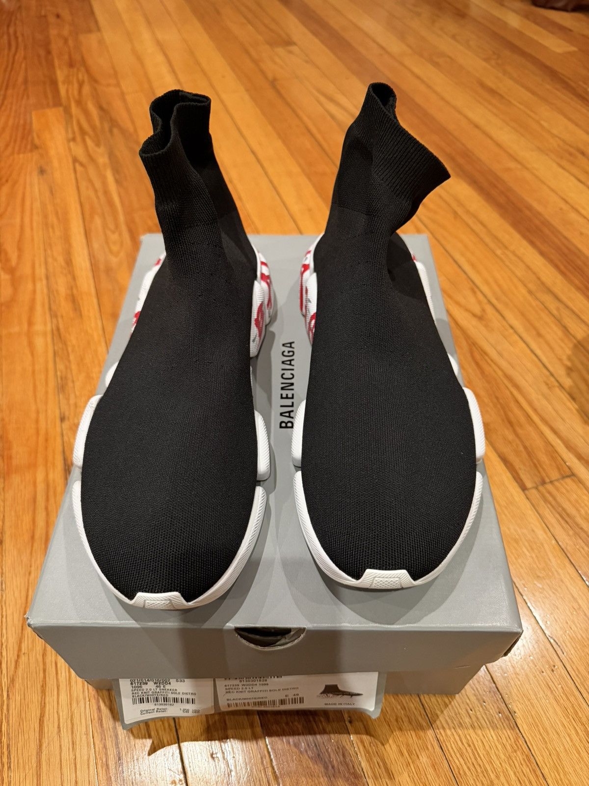 Balenciaga Balenciaga Speed Trainer Black Size US 13 / EU 46 - 2 Thumbnail