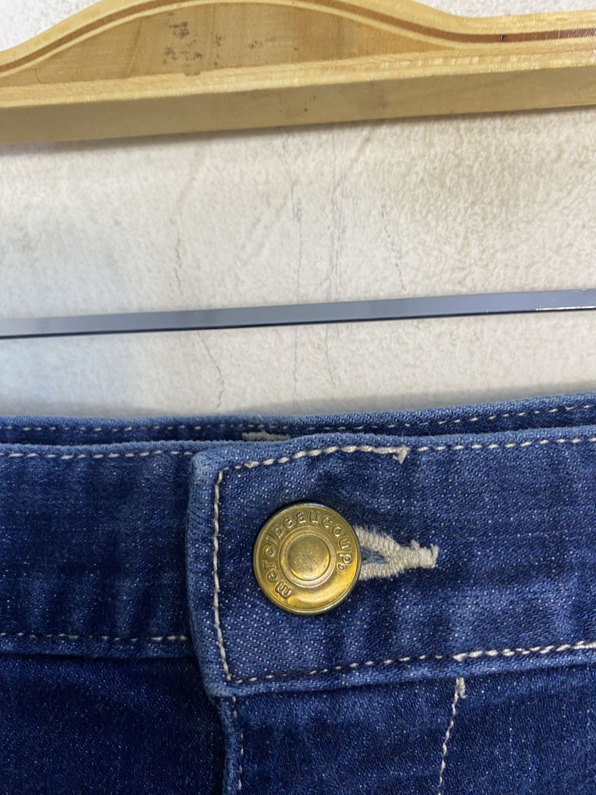 mercibeaucoup Mercibeaucoup Issey Miyake Denim Jeans Baggy Embroidery Logo Size US 31 - 7 Thumbnail