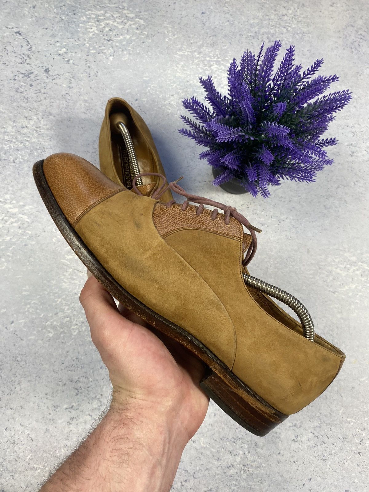 Bally Bally Suede/Leather Men’s Shoes Size US 9 1/2 Hand Made Size US 9.5 / EU 42-43 - 14 Thumbnail