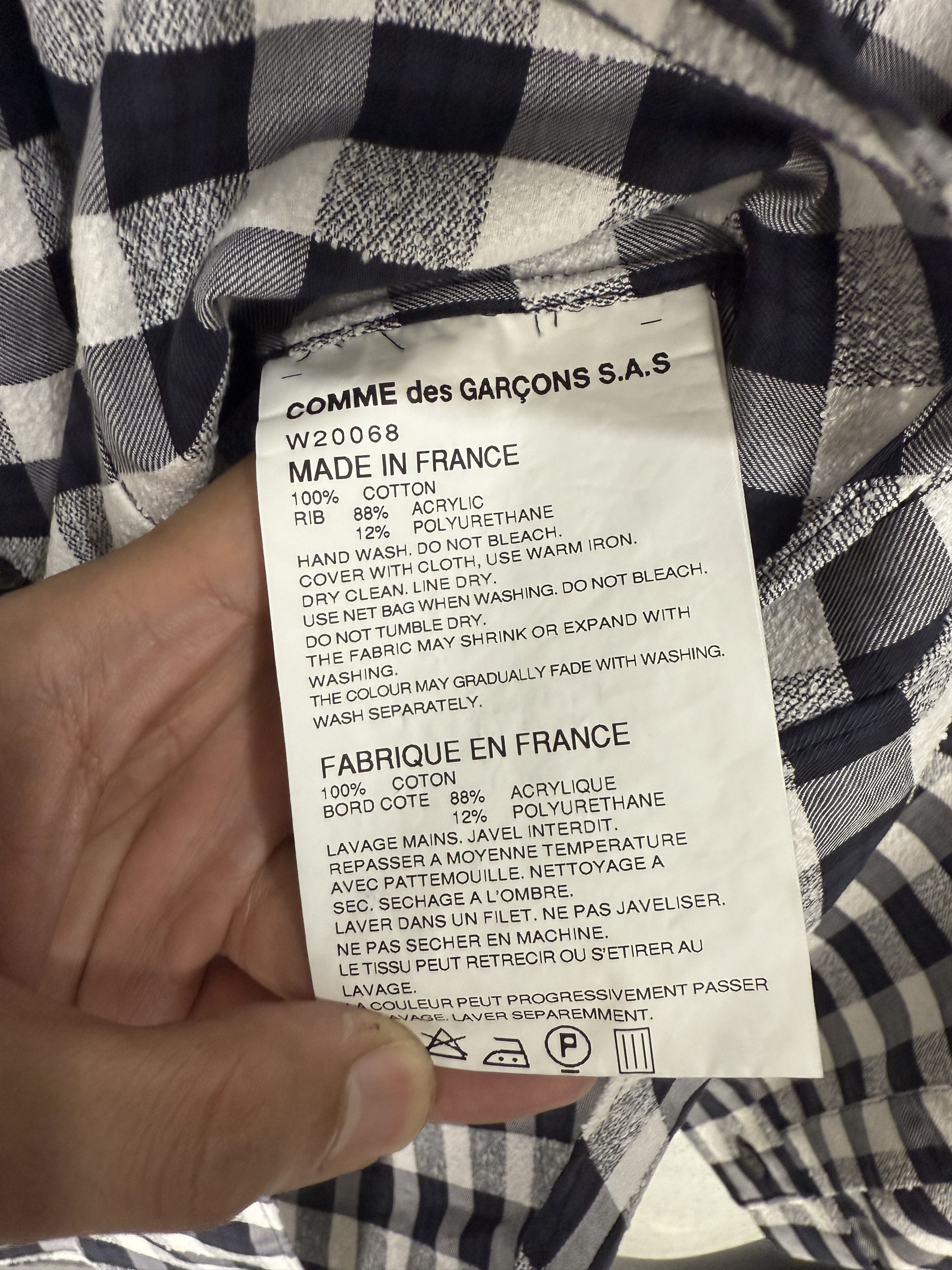 Comme des Garcons Comme des Garcons Gingham Check Long Sleeve Shirt Size US S / EU 44-46 / 1 - 10 Thumbnail