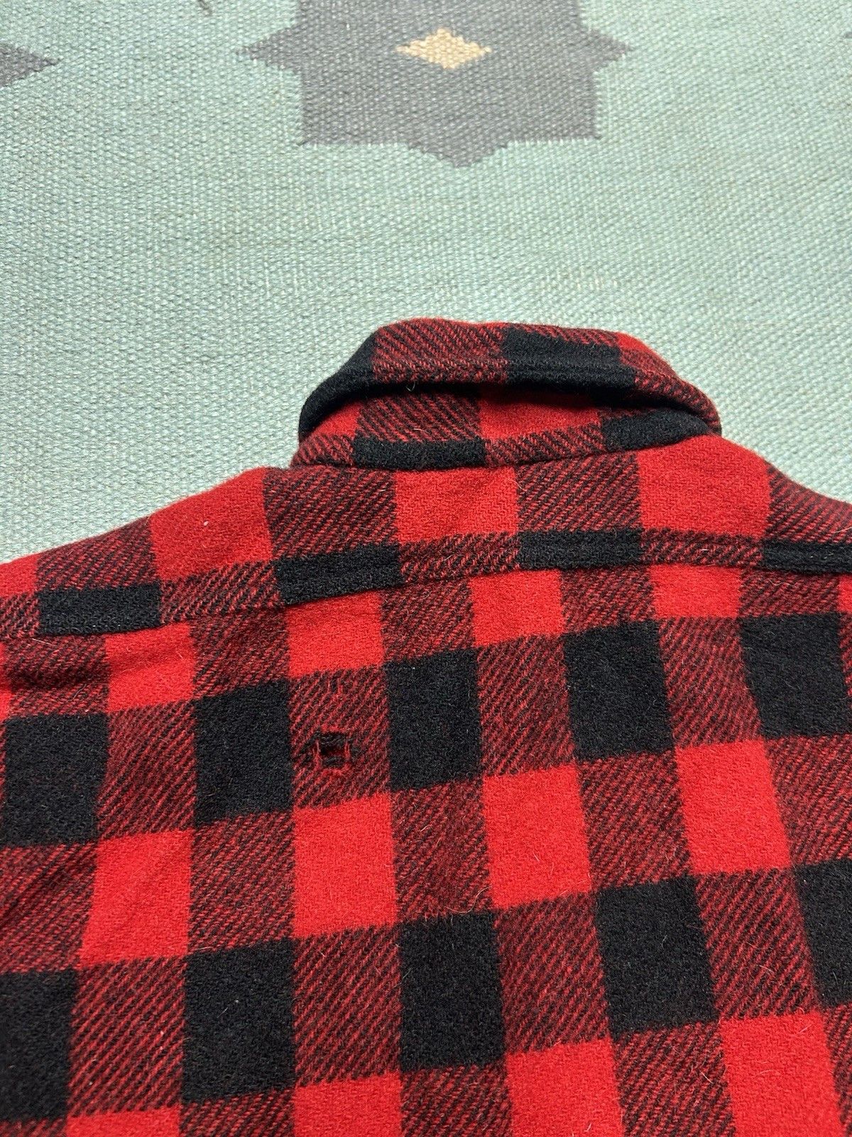 Vintage 50s wool flannel shirt buffalo plaid Frost Proof distress L Size US L / EU 52-54 / 3 - 12 Thumbnail