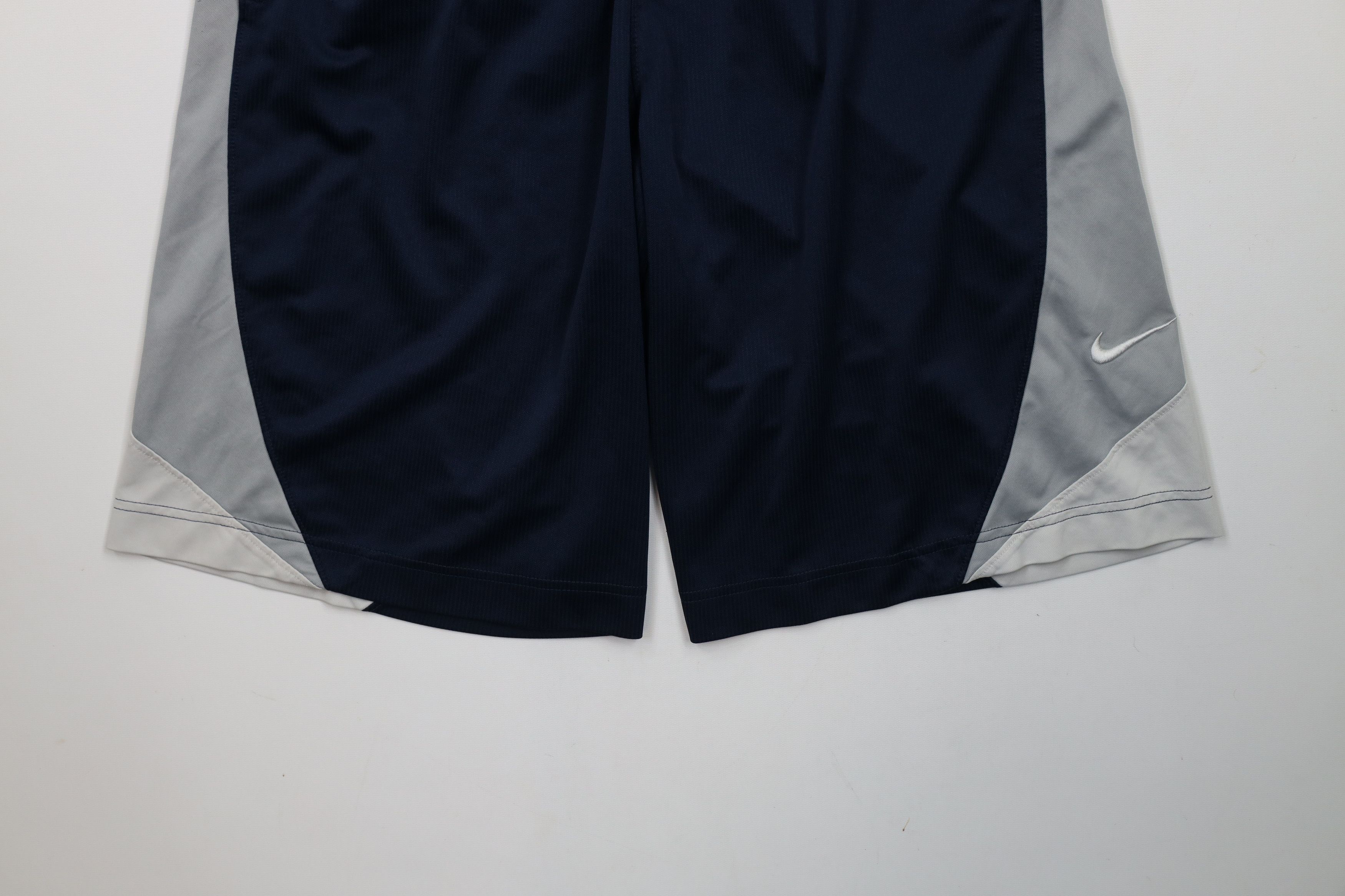 Nike × Vintage Vintage Y2K Nike Basketball Mini Swoosh Gym Shorts Blue Size US 30 / EU 46 - 4 Thumbnail