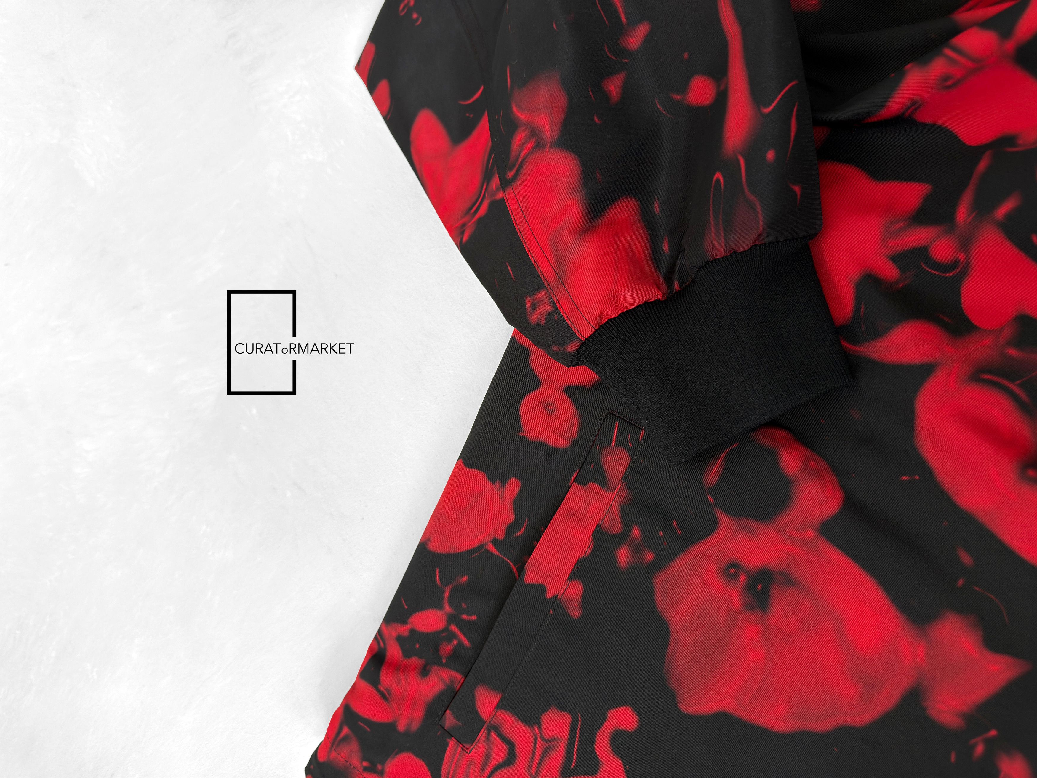Alexander McQueen EU48 Waxed Flower Abstract Print Hooded Zip Windbreaker FW24 Size US M / EU 48-50 / 2 - 15 Thumbnail