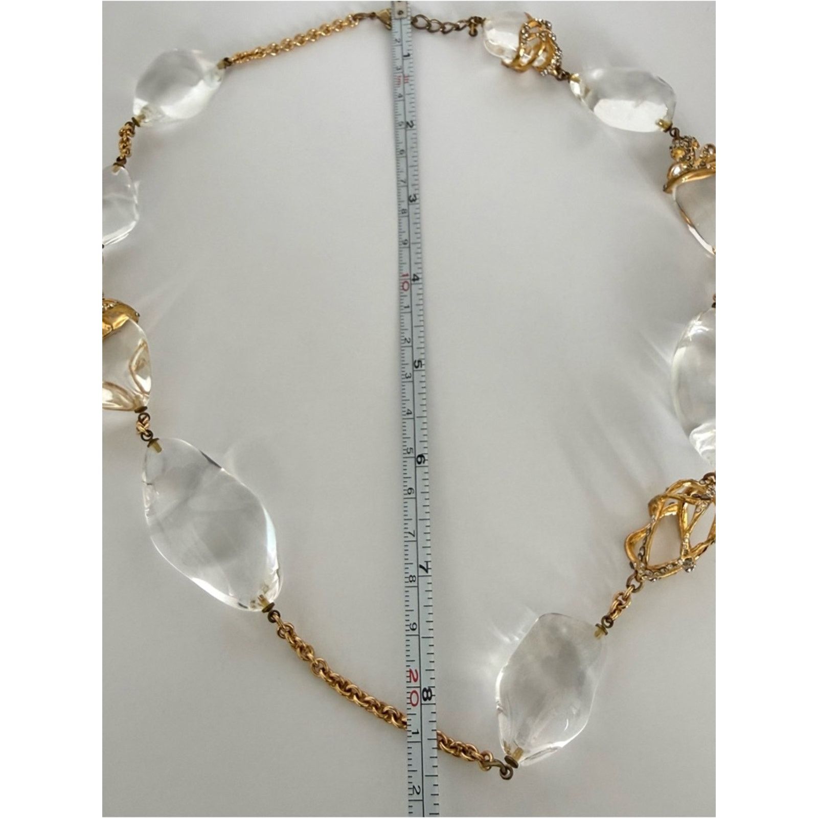 Alexis Bittar Alexis Bittar Liquid Vine necklace gold-tone metal, lucite Size ONE SIZE - 6 Thumbnail